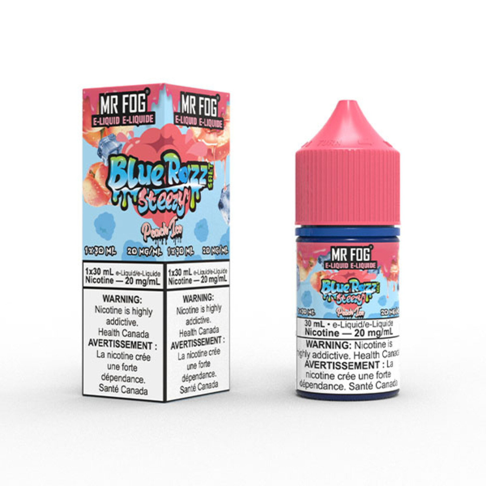 MR FOG MFEBR08 - MR FOG Blue Razz Steezy E-Liquid Peach Ice 30ML Salt