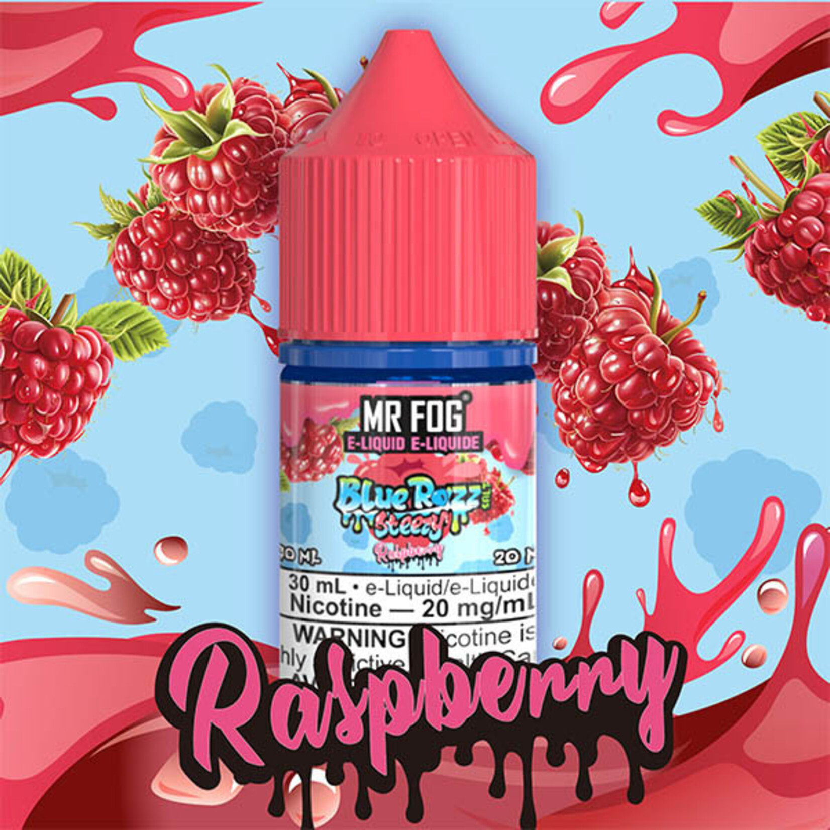 MR FOG MFEBR06 - MR FOG Blue Razz Steezy E-Liquid Raspberry 30ML Salt