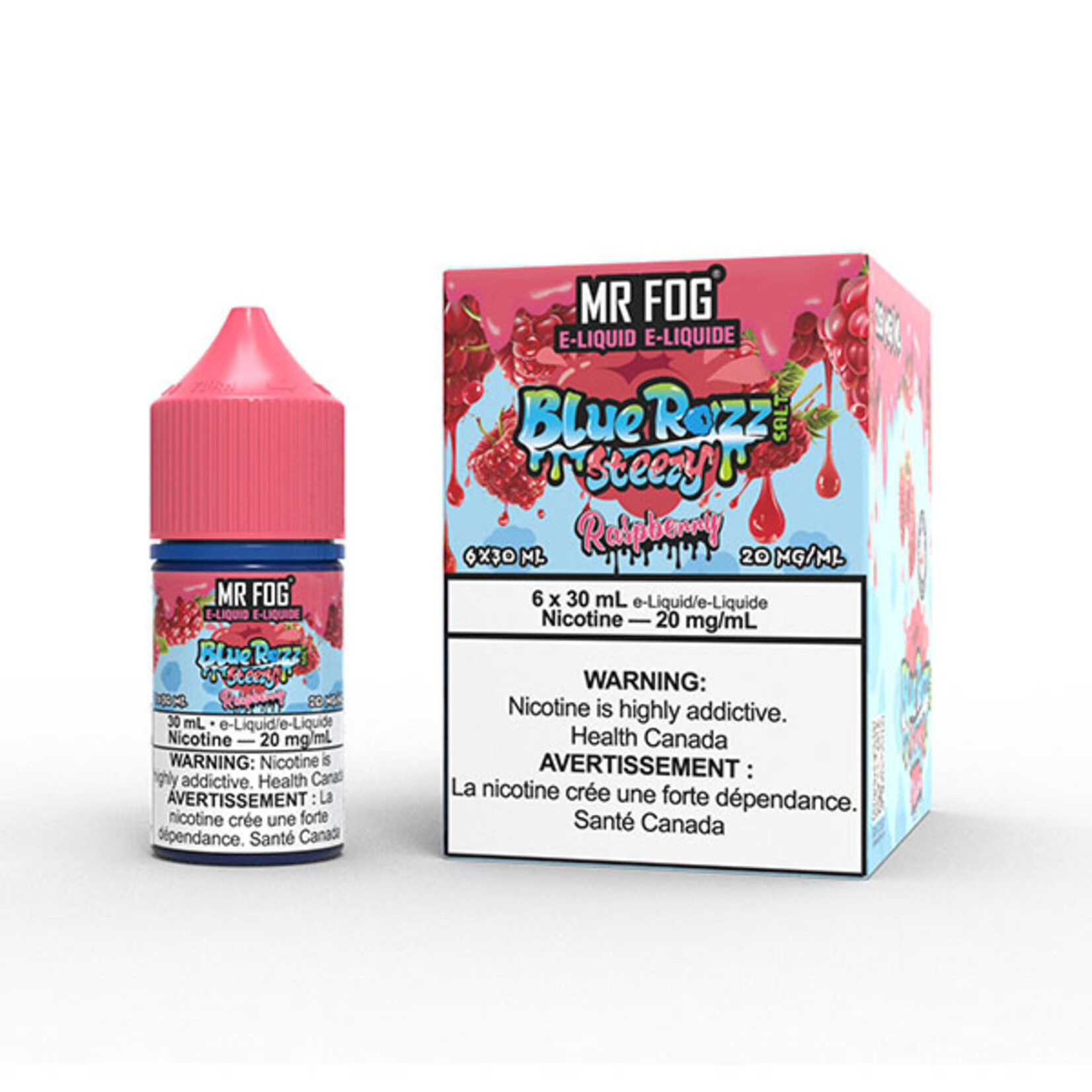 MR FOG MFEBR06 - MR FOG Blue Razz Steezy E-Liquid Raspberry 30ML Salt