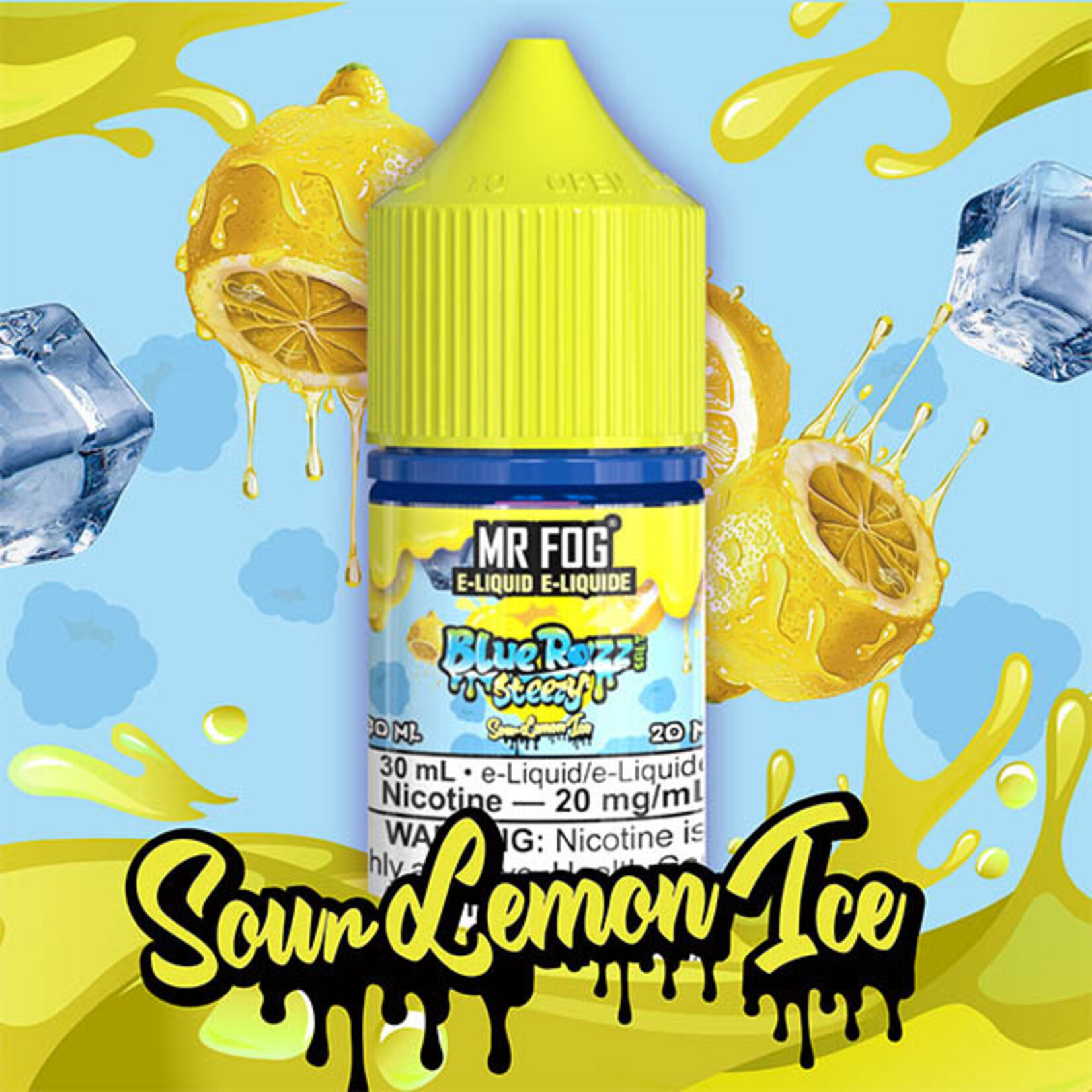 MR FOG MFEBR07 - MR FOG Blue Razz Steezy E-Liquid Sour Lemon Ice 30ML Salt