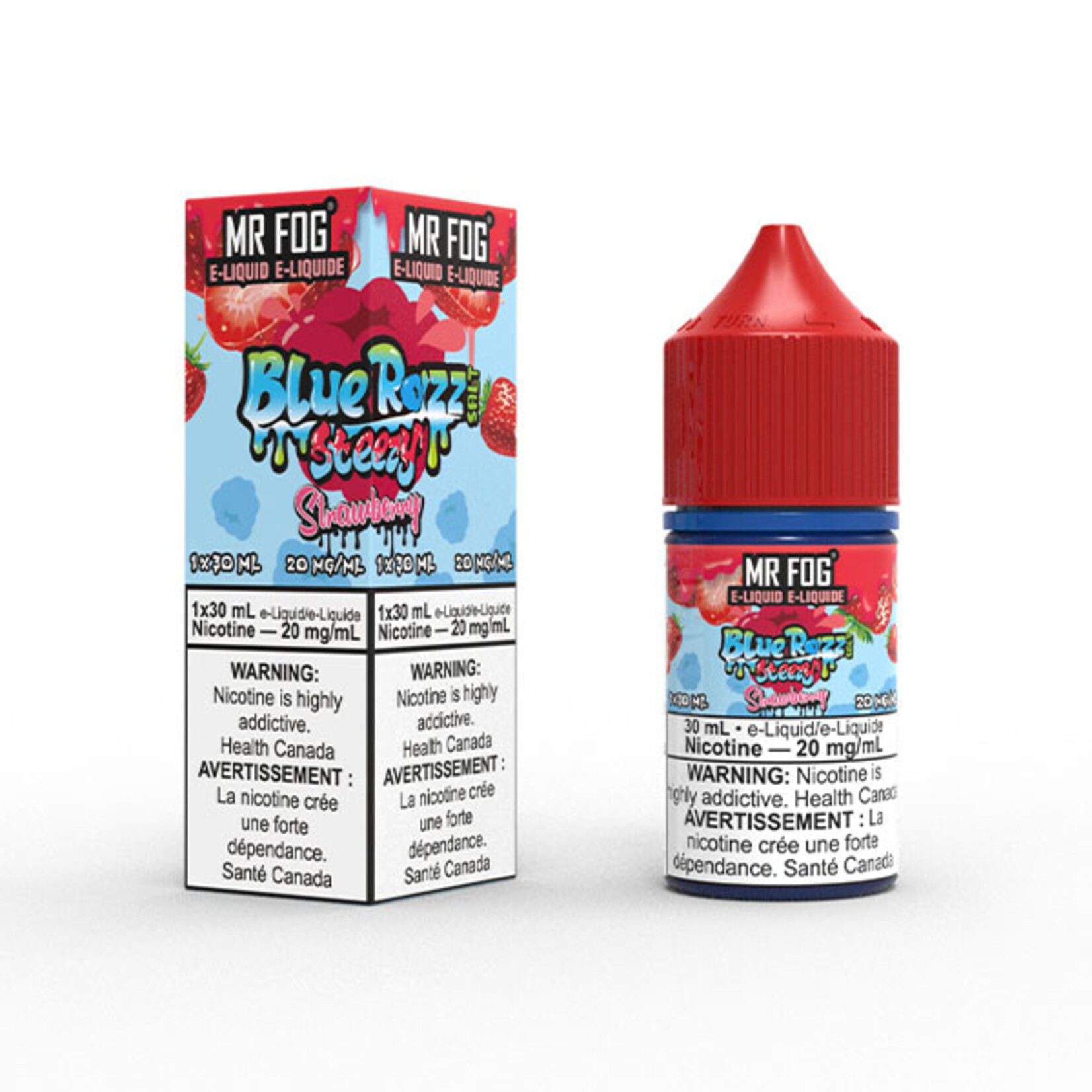 MR FOG MFEBR02 - MR FOG Blue Razz Steezy E-Liquid Strawberry 30ML Salt