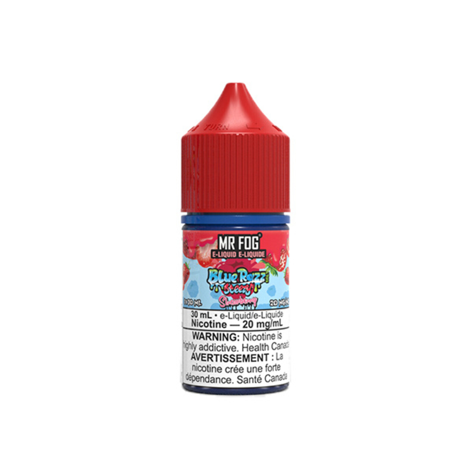 MR FOG MFEBR02 - MR FOG Blue Razz Steezy E-Liquid Strawberry 30ML Salt