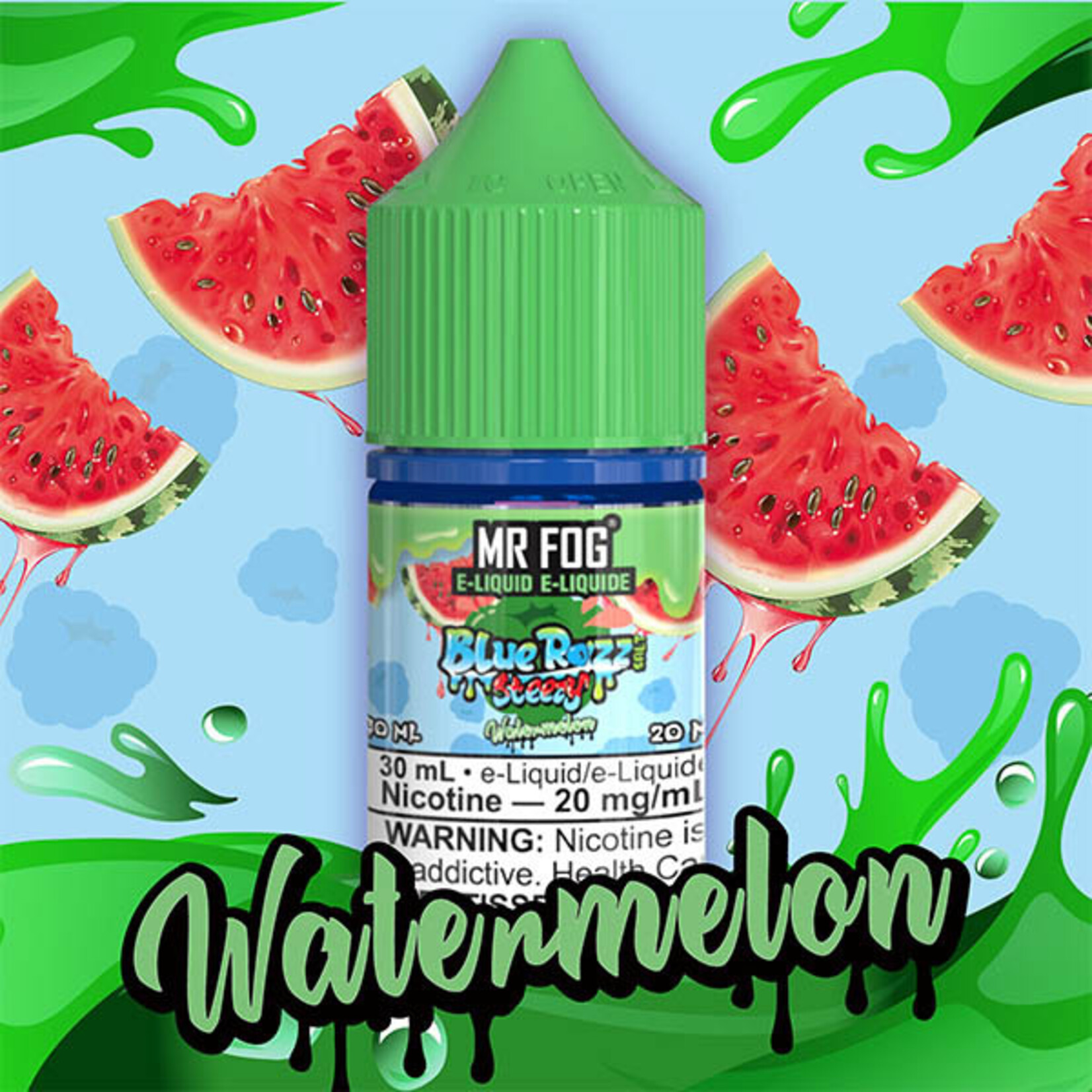 MR FOG MFEBR03 - MR FOG Blue Razz Steezy E-Liquid Watermelon 30ML Salt
