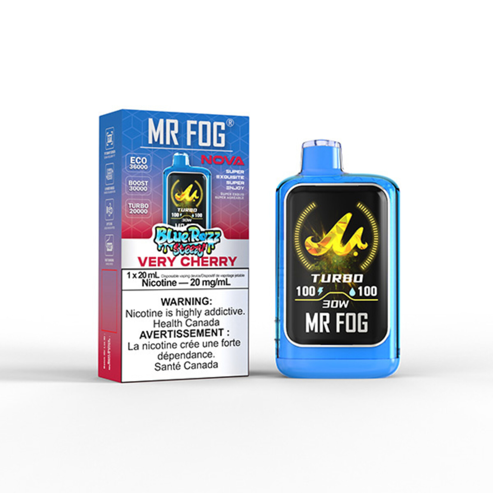 MR FOG NV14 - MR FOG NOVA BLUE RAZZ STEEZY VERY CHERRY
