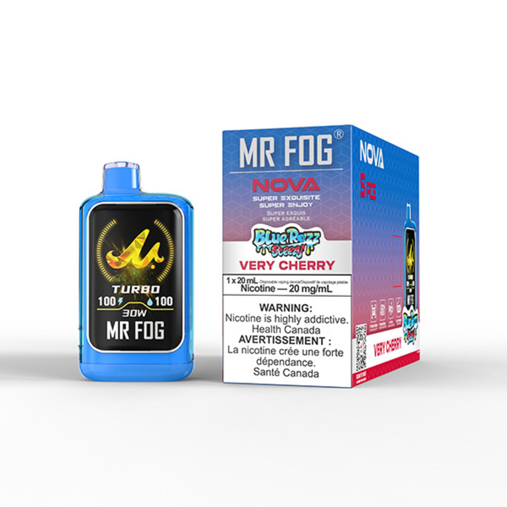 MR FOG NV14 - MR FOG NOVA BLUE RAZZ STEEZY VERY CHERRY