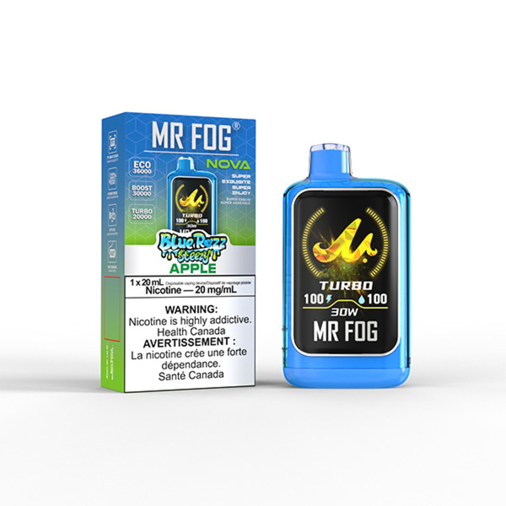MR FOG NV17 - MR FOG NOVA BLUE RAZZ STEEZY APPLE