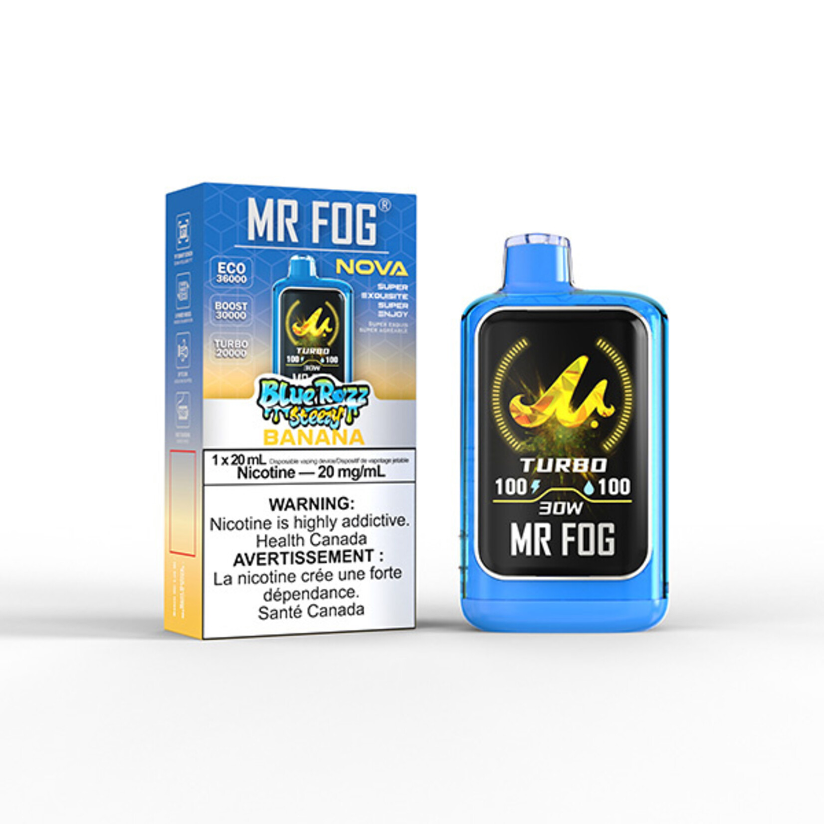 MR FOG NV21 - MR FOG NOVA BLUE RAZZ STEEZY BANANA