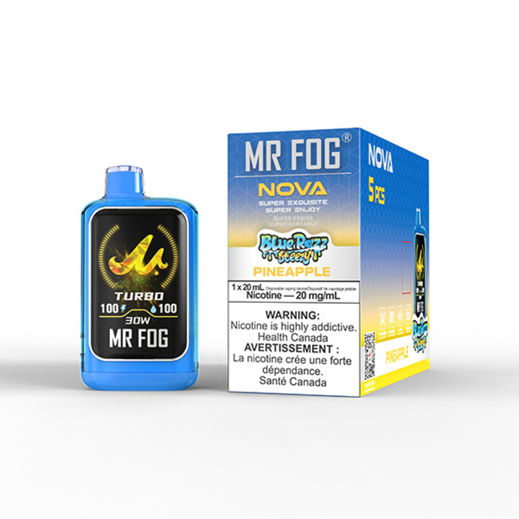 MR FOG NV22 - MR FOG NOVA BLUE RAZZ STEEZY PINEAPPLE