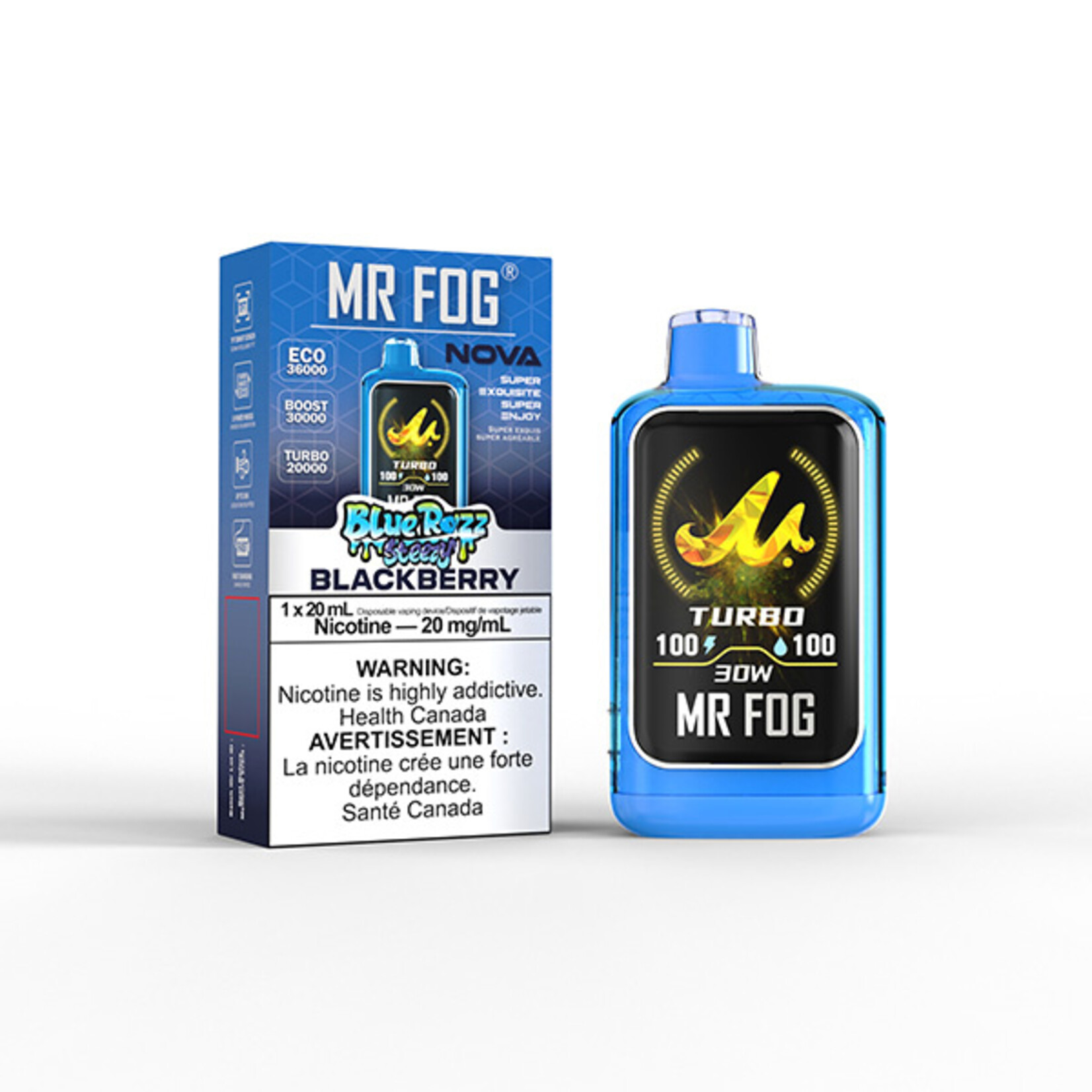 MR FOG NV24 - MR FOG NOVA BLUE RAZZ STEEZY BLACKBERRY