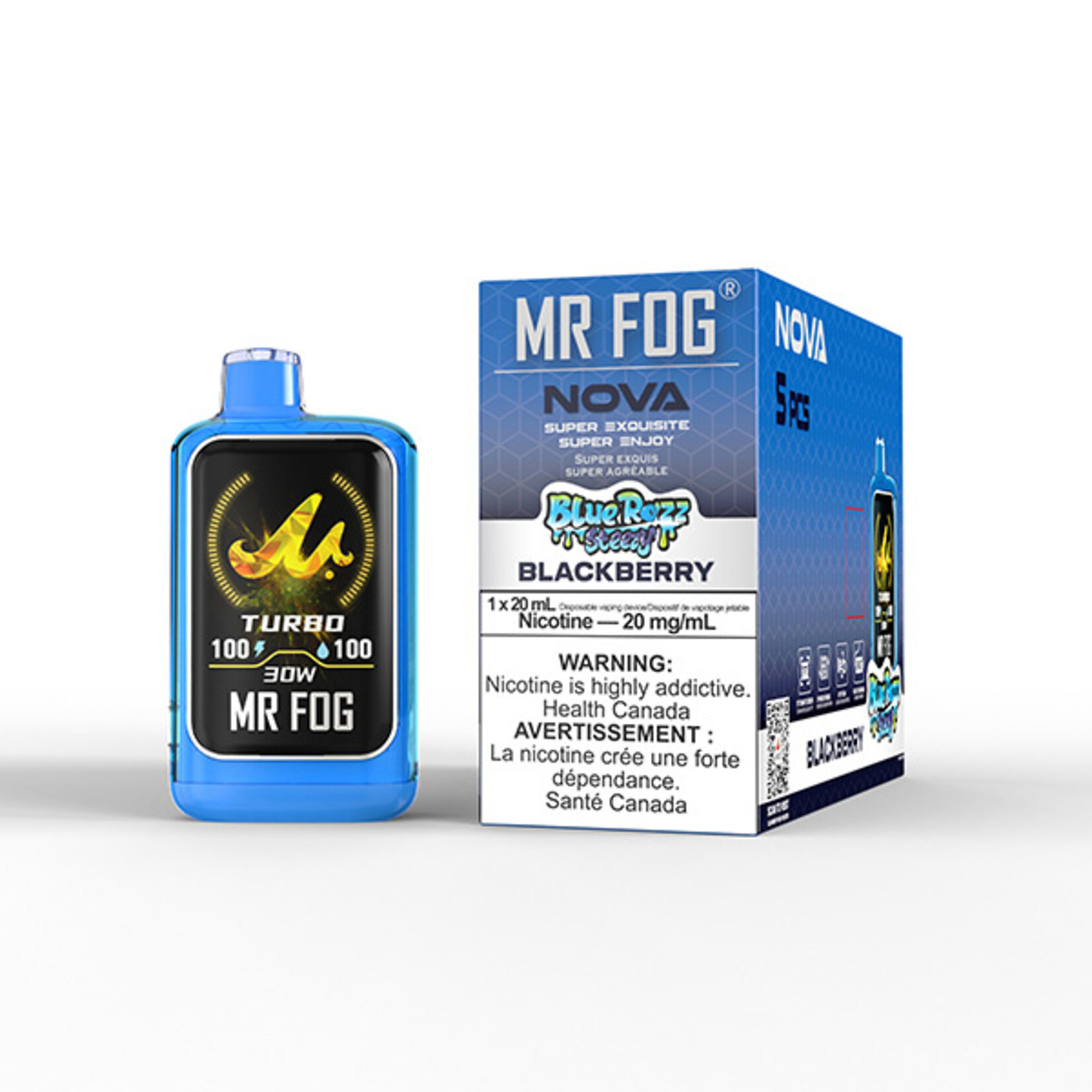 MR FOG NV24 - MR FOG NOVA BLUE RAZZ STEEZY BLACKBERRY