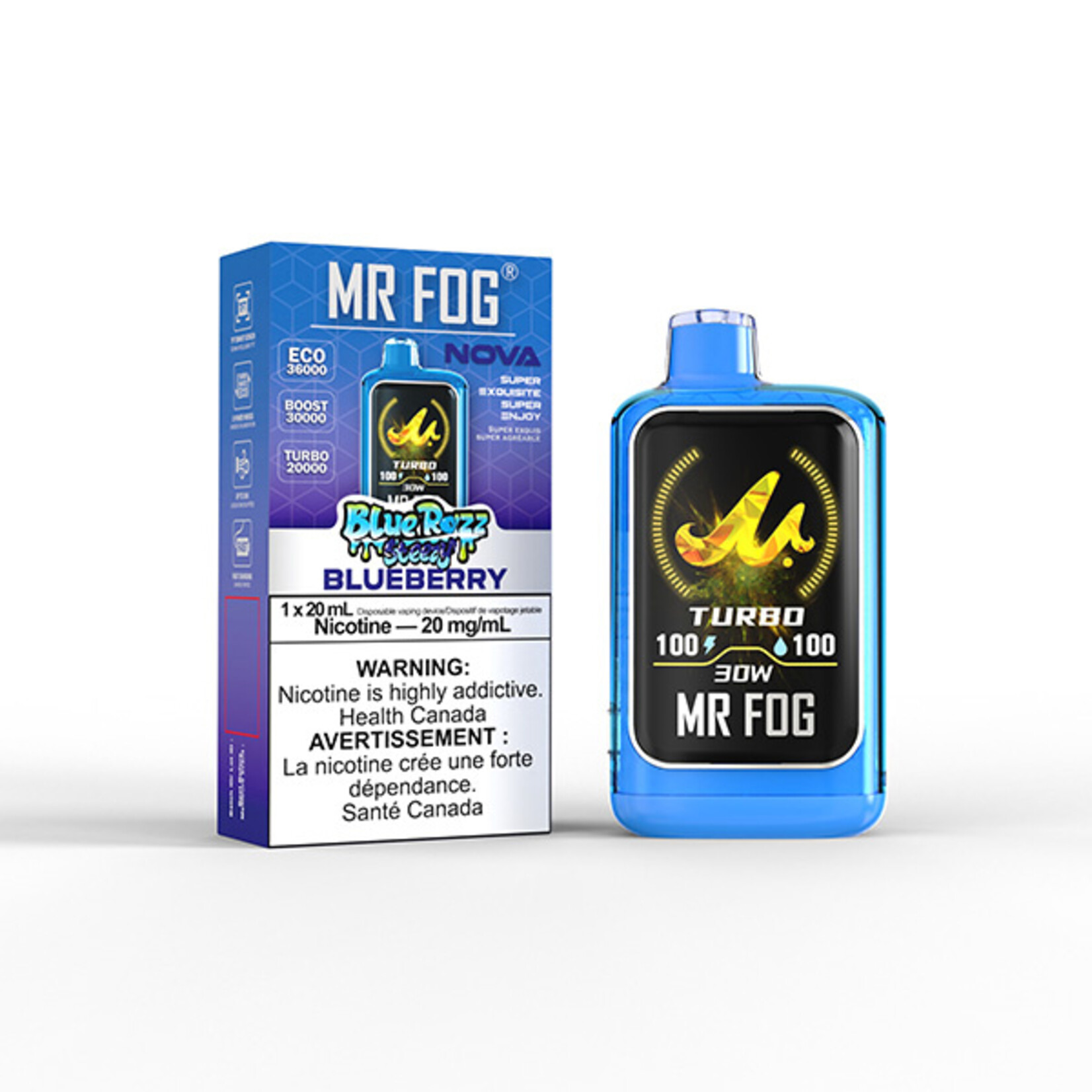 MR FOG NV25 - MR FOG NOVA BLUE RAZZ STEEZY BLUEBERRY