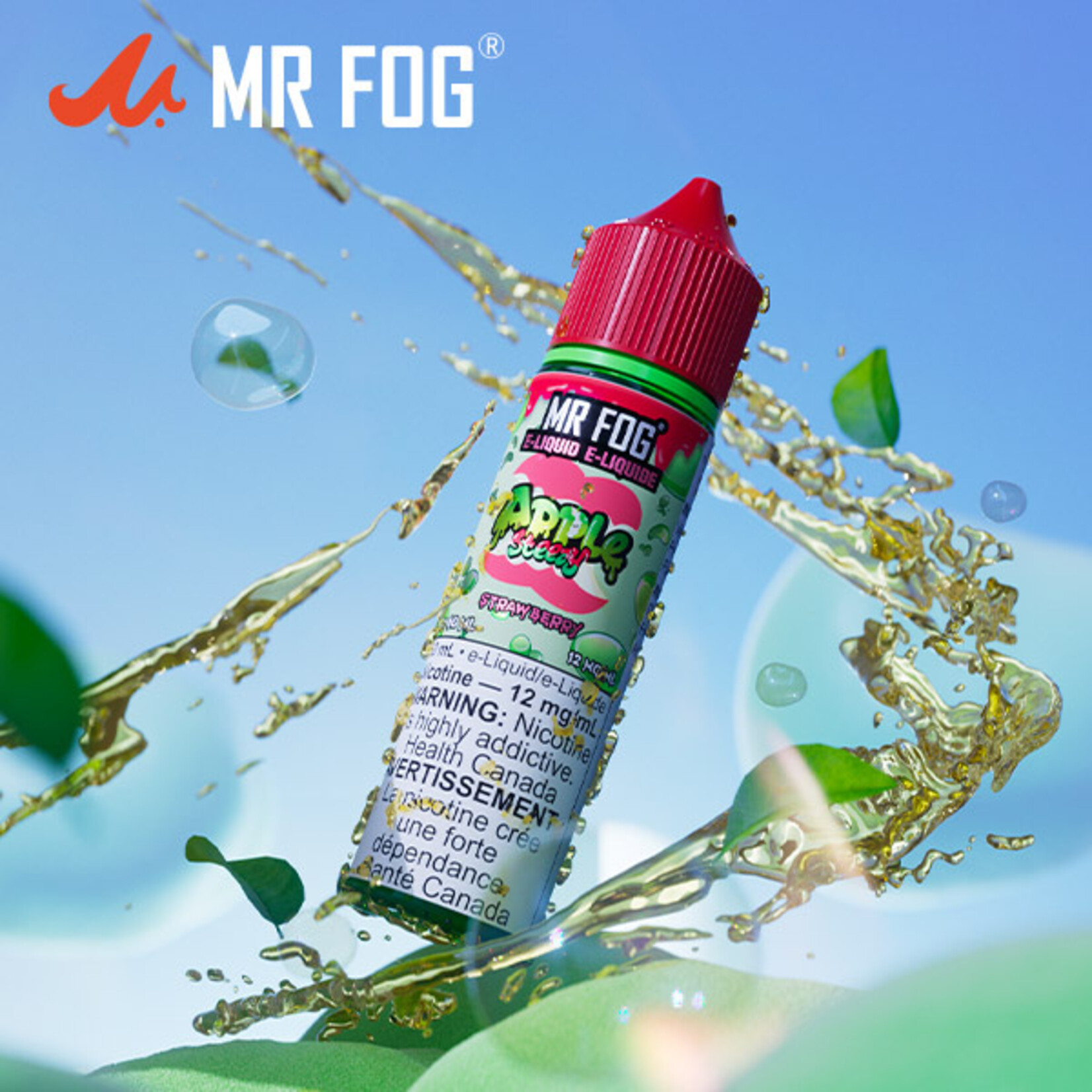 MR FOG MFEAS02 - MR FOG Apple Steezy E-Liquid Strawberry 60ML Freebase