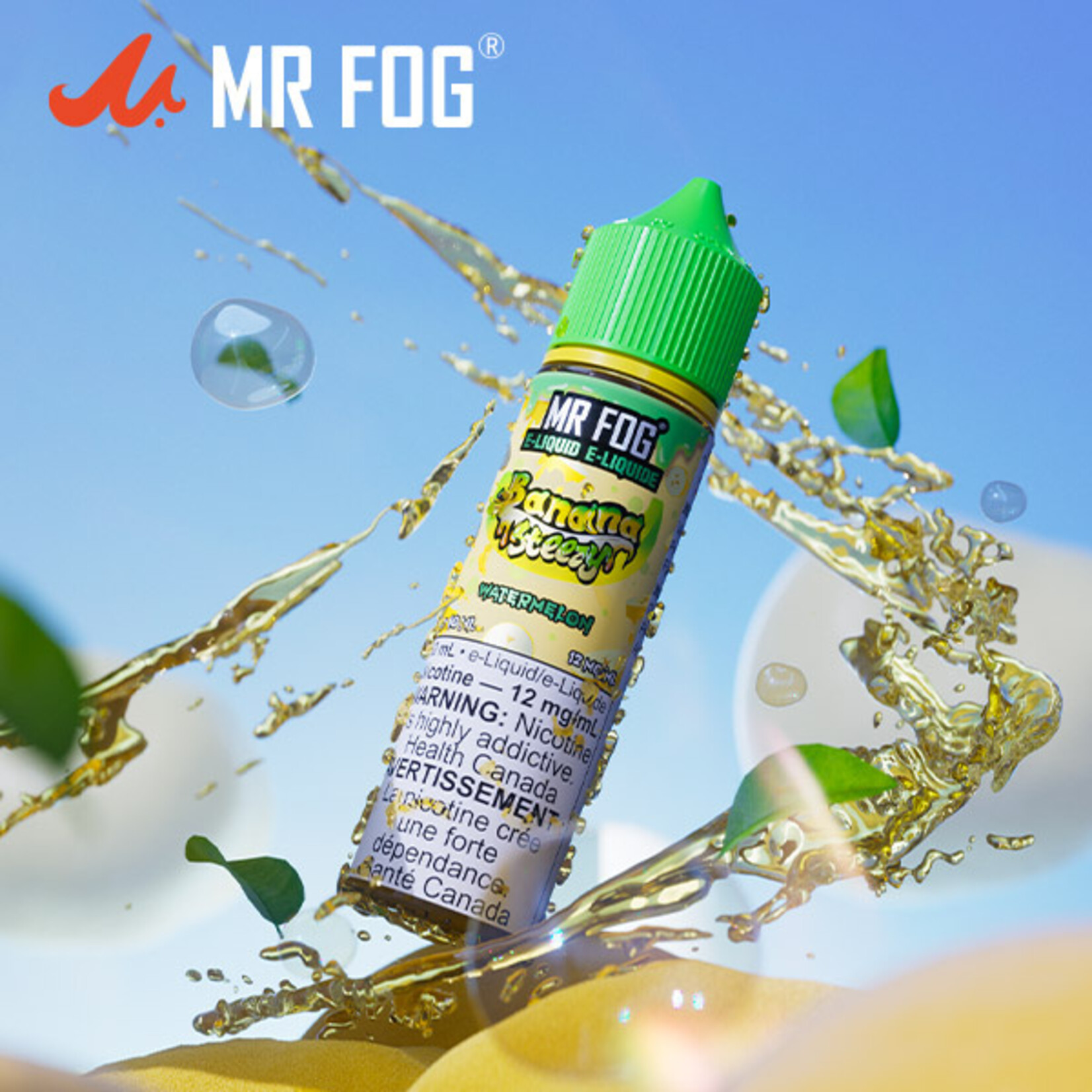 MR FOG MFENS01 - MR FOG Banana Steezy E-Liquid Watermelon 60ML Freebase
