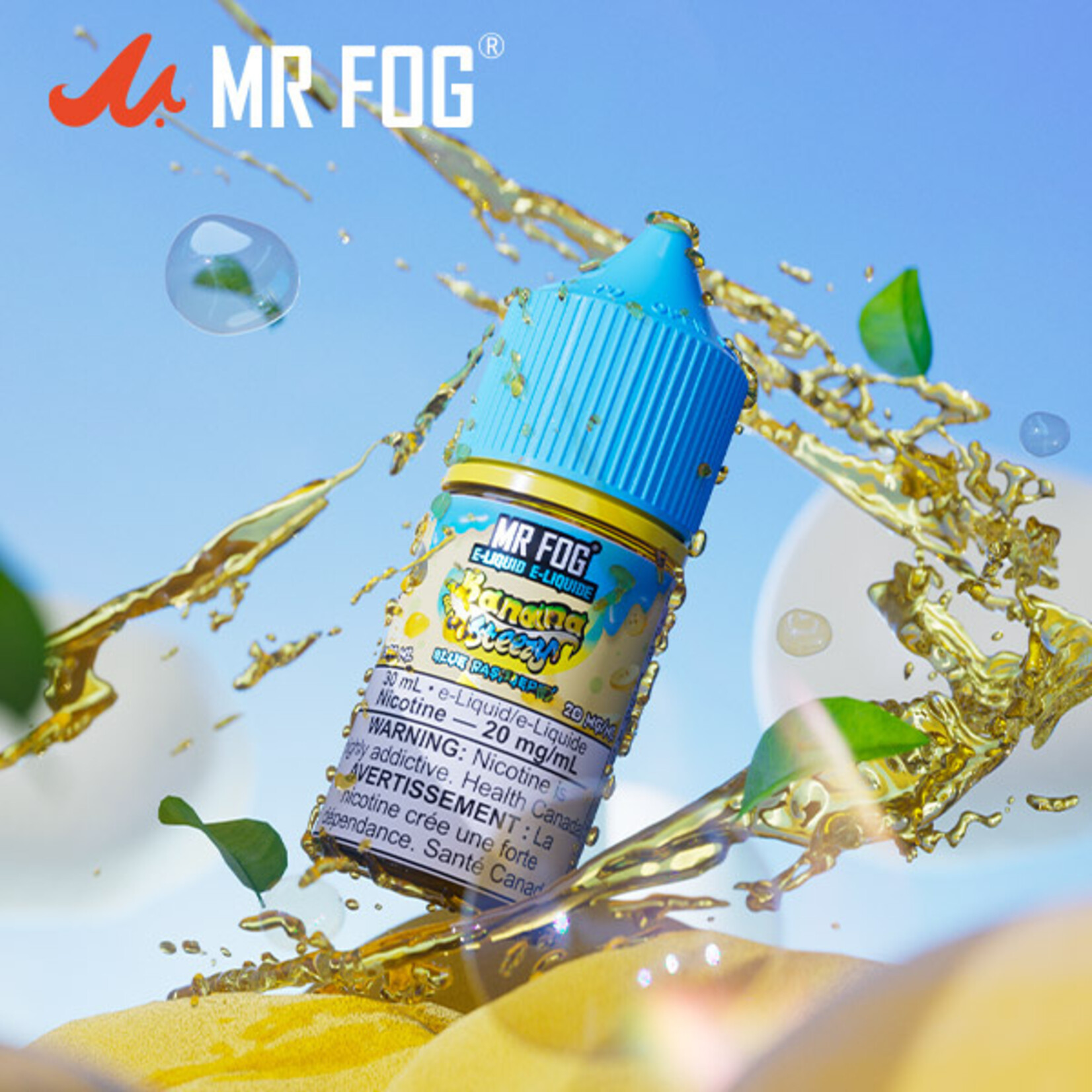 MR FOG MFENS03 - MR FOG Banana Steezy E-Liquid Blue Raspberry 30ML Salt