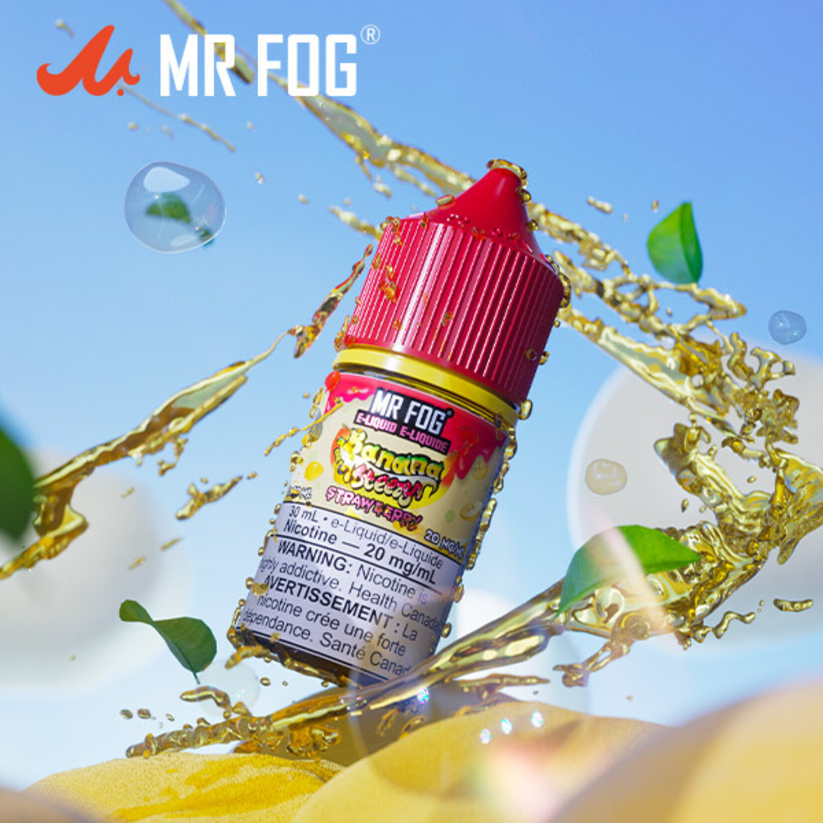 MR FOG MFENS02 - MR FOG Banana Steezy E-Liquid Strawberry 30ML Salt