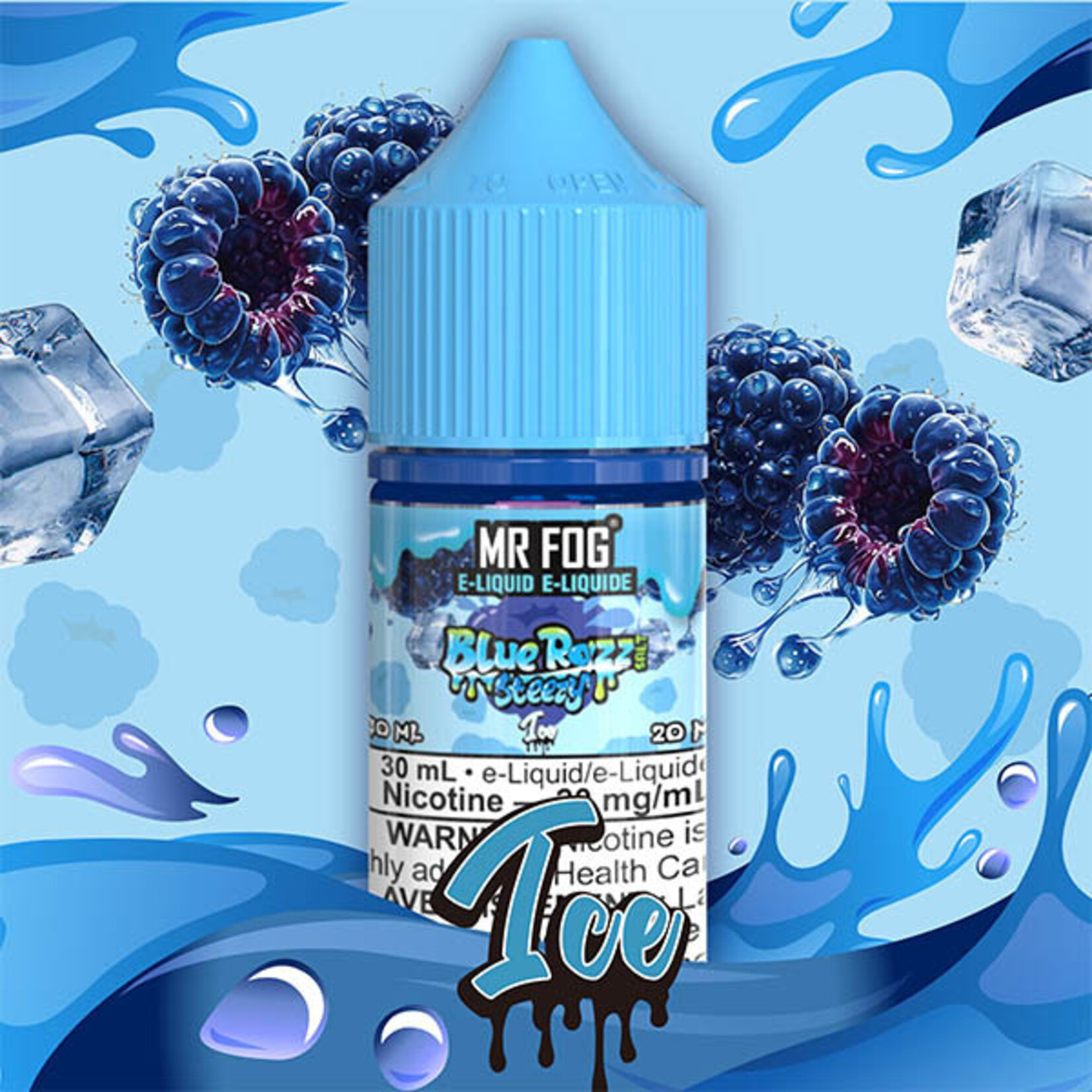 MR FOG MFEBR01 - MR FOG Blue Razz Steezy E-Liquid Ice 30ML Salt