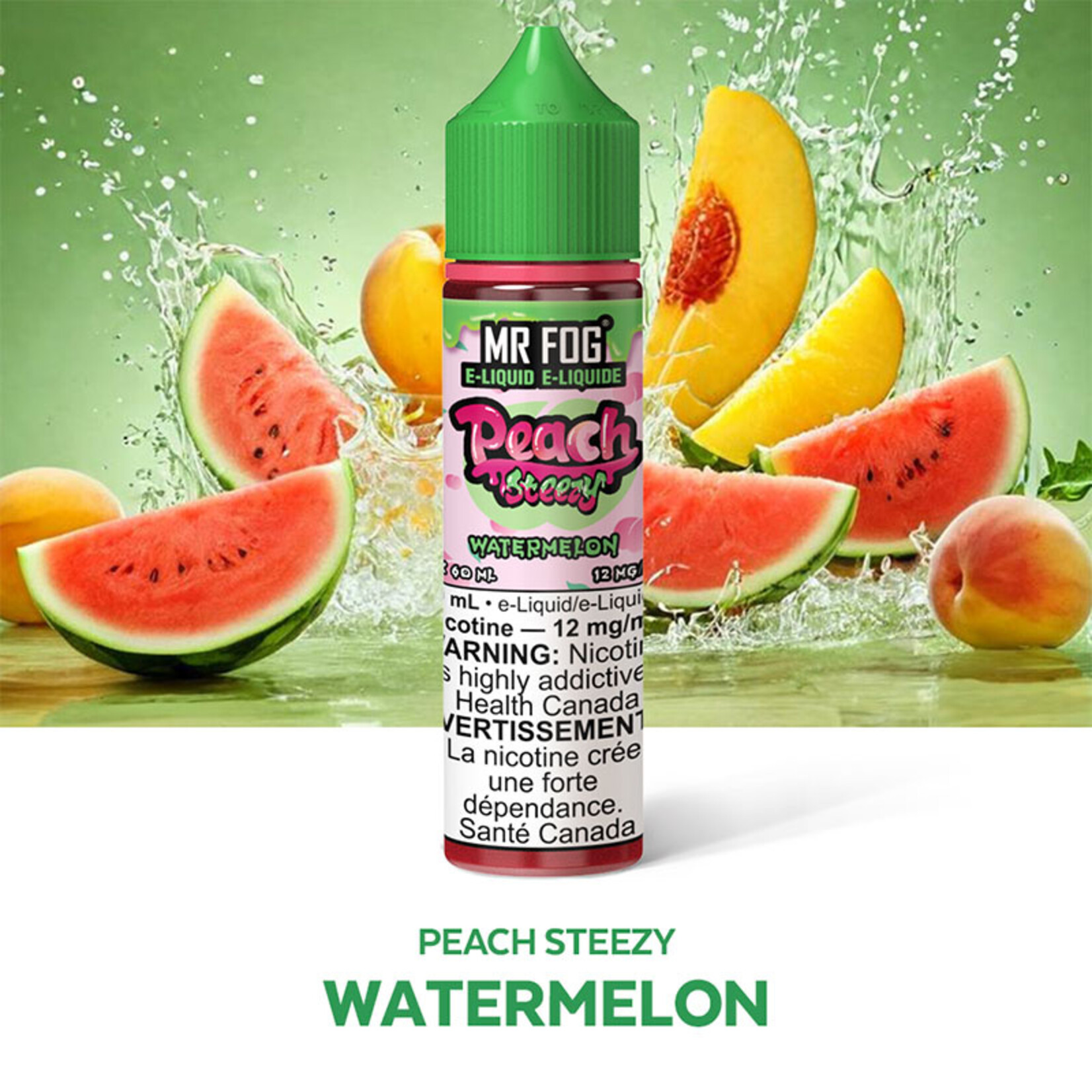 MR FOG MFEPS03 - MR FOG Peach Steezy E-Liquid Watermelon 60ML Freebase