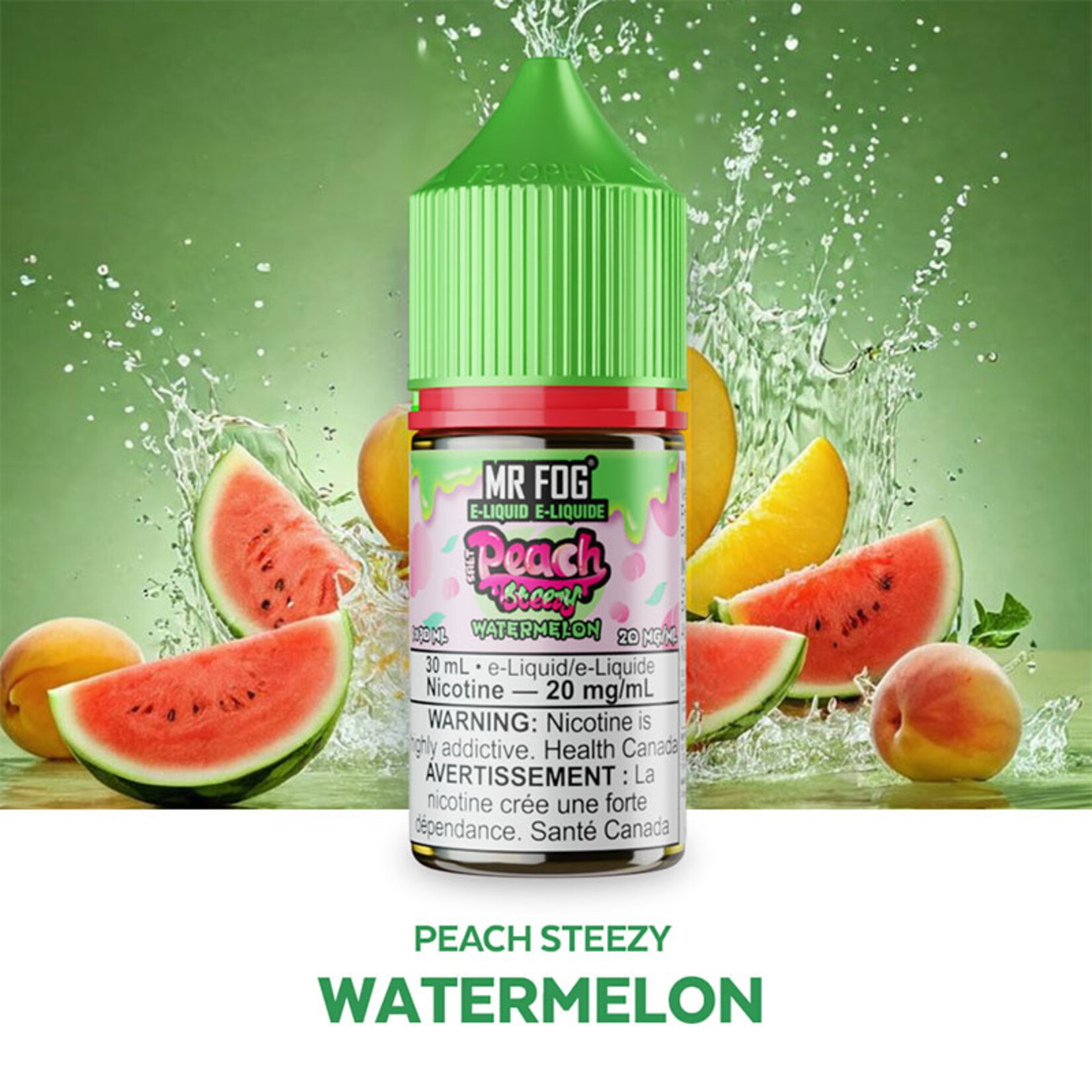MR FOG MFEPS03 - MR FOG Peach Steezy E-Liquid Watermelon 30ML Salt