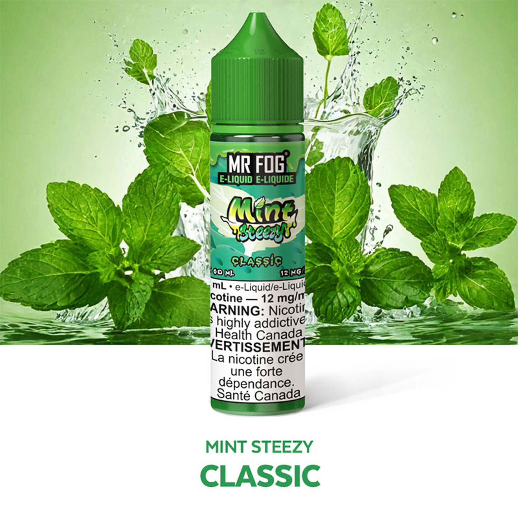 MR FOG MFEMS03 - MR FOG Mint Steezy E-Liquid Classic 60ML Freebase