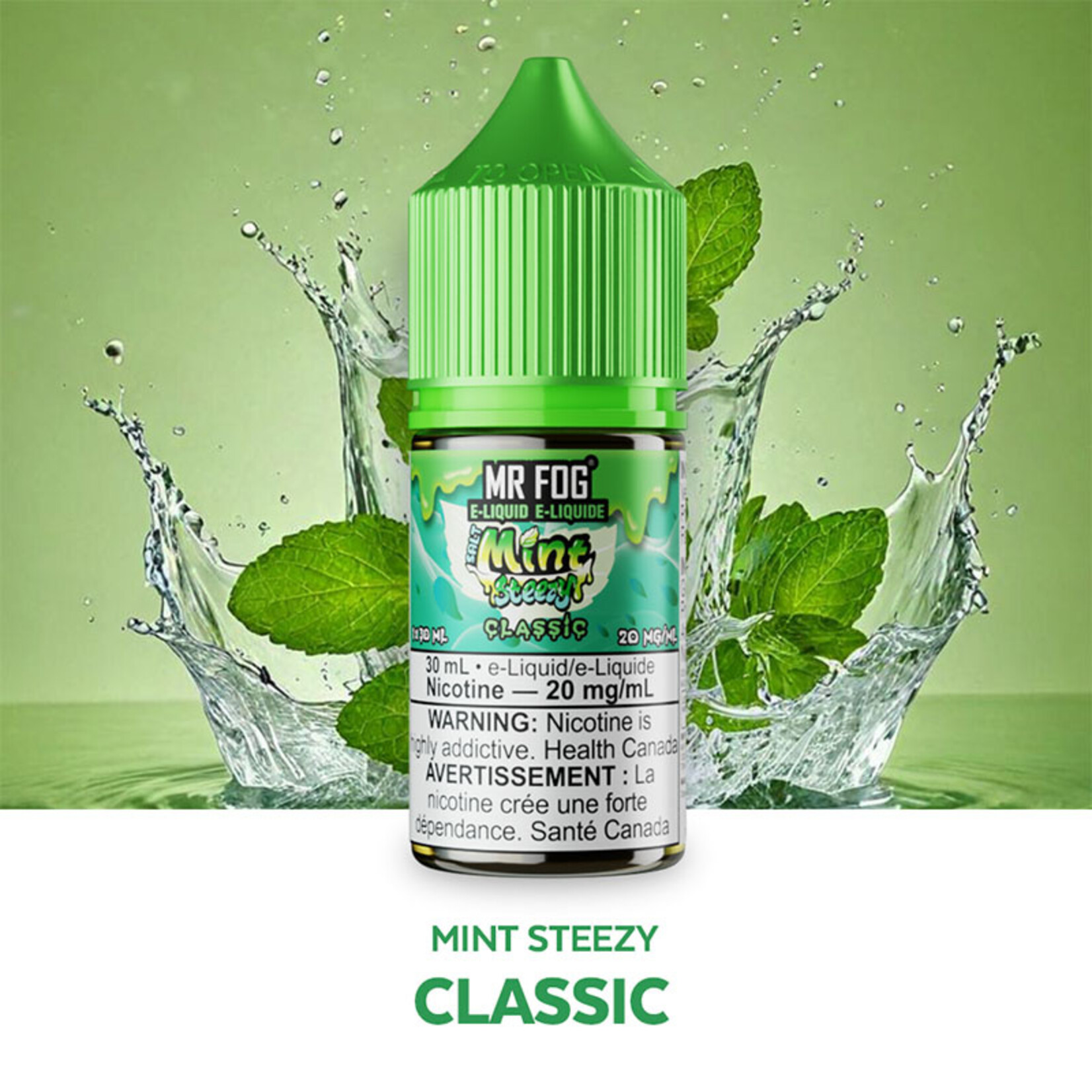 MR FOG MFEMS03 - MR FOG Mint Steezy E-Liquid Classic 30ML Salt