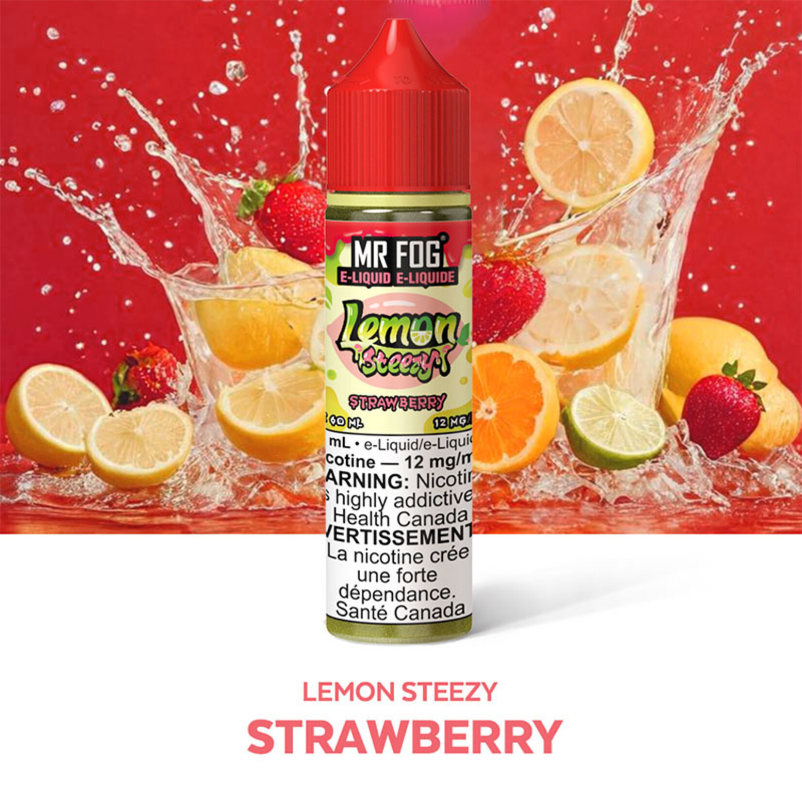 MR FOG MFELS02 - MR FOG Lemon Steezy E-Liquid Strawberry 60ML Freebase