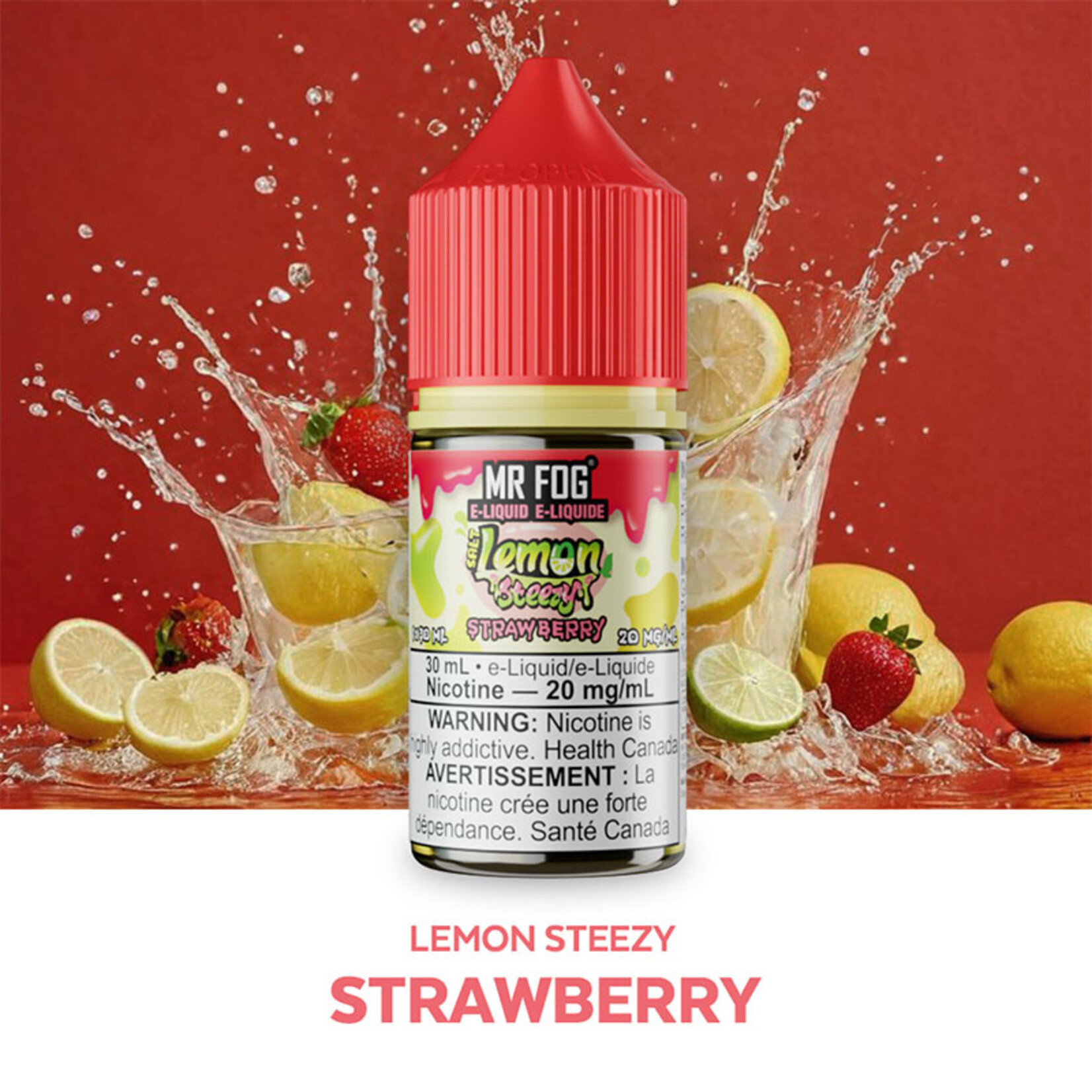 MR FOG MFELS02 - MR FOG Lemon Steezy E-Liquid Strawberry 30ML Salt
