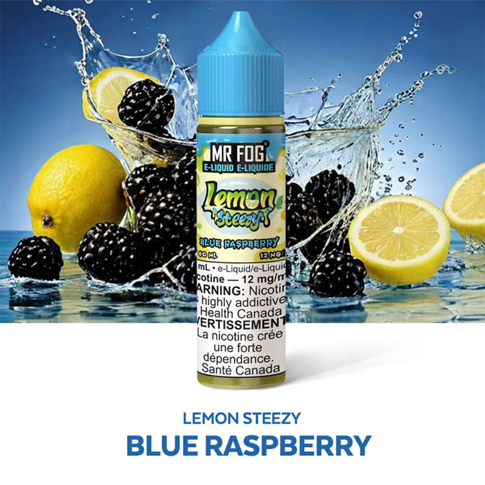 MR FOG MFELS01 - MR FOG Lemon Steezy E-Liquid Blue Raspberry 60ML Freebase