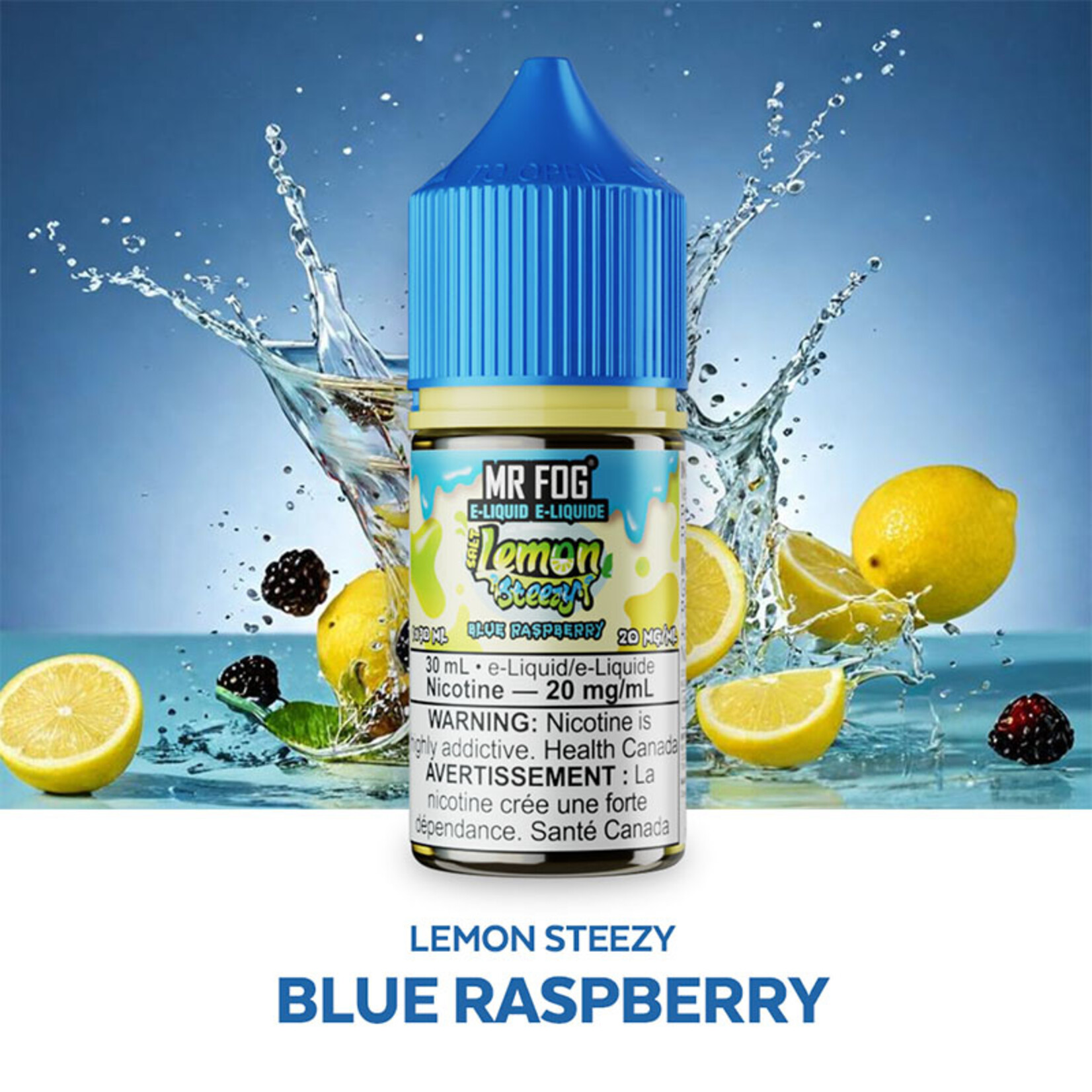 MR FOG MFELS01 - MR FOG Lemon Steezy E-Liquid Blue Raspberry 30ML Salt
