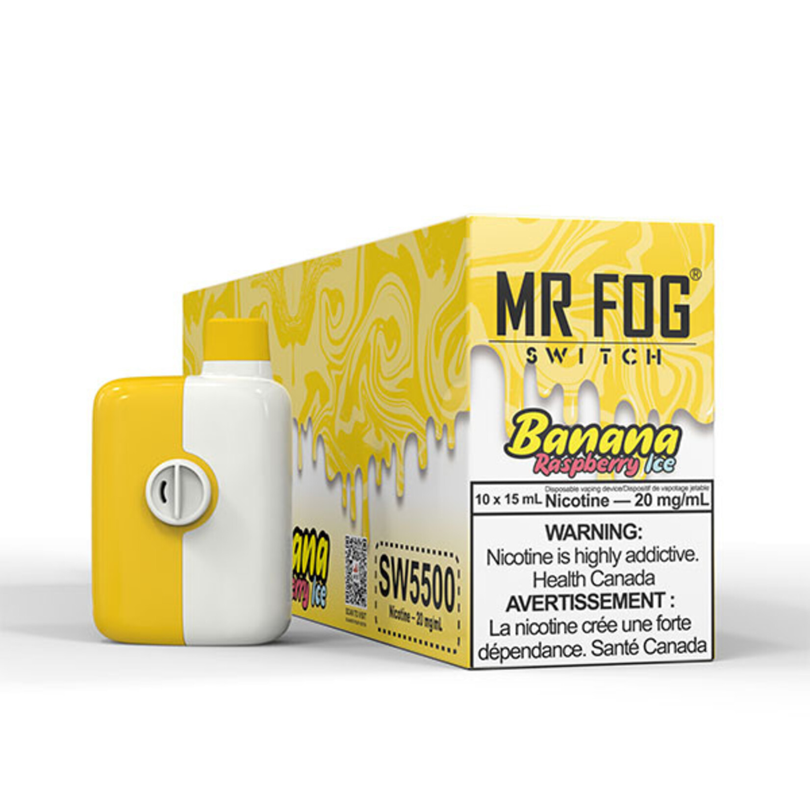 MR FOG SW09 - MR FOG SWITCH 5500 PUFFS Raspberry Banana Ice