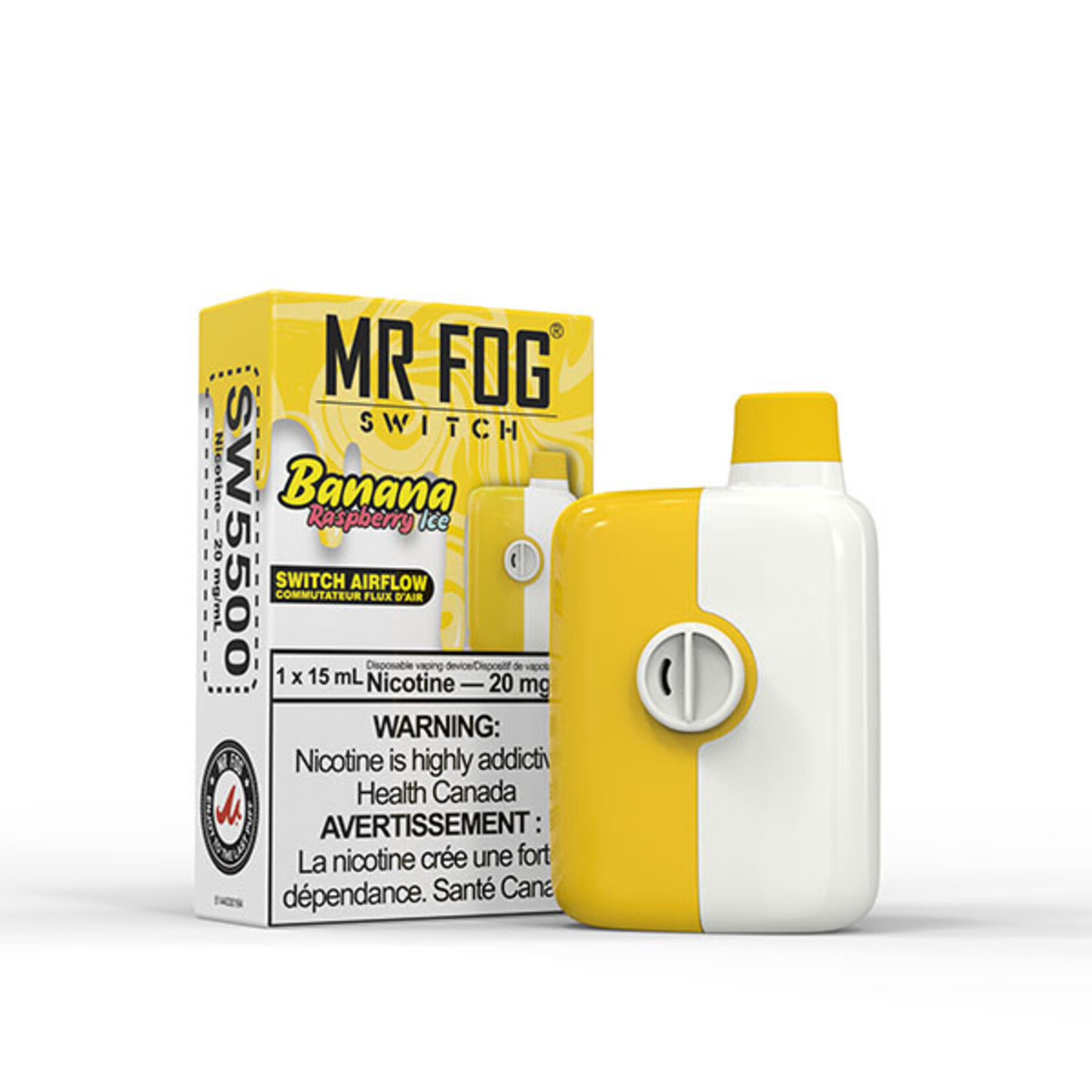MR FOG SW09 - MR FOG SWITCH 5500 PUFFS Raspberry Banana Ice