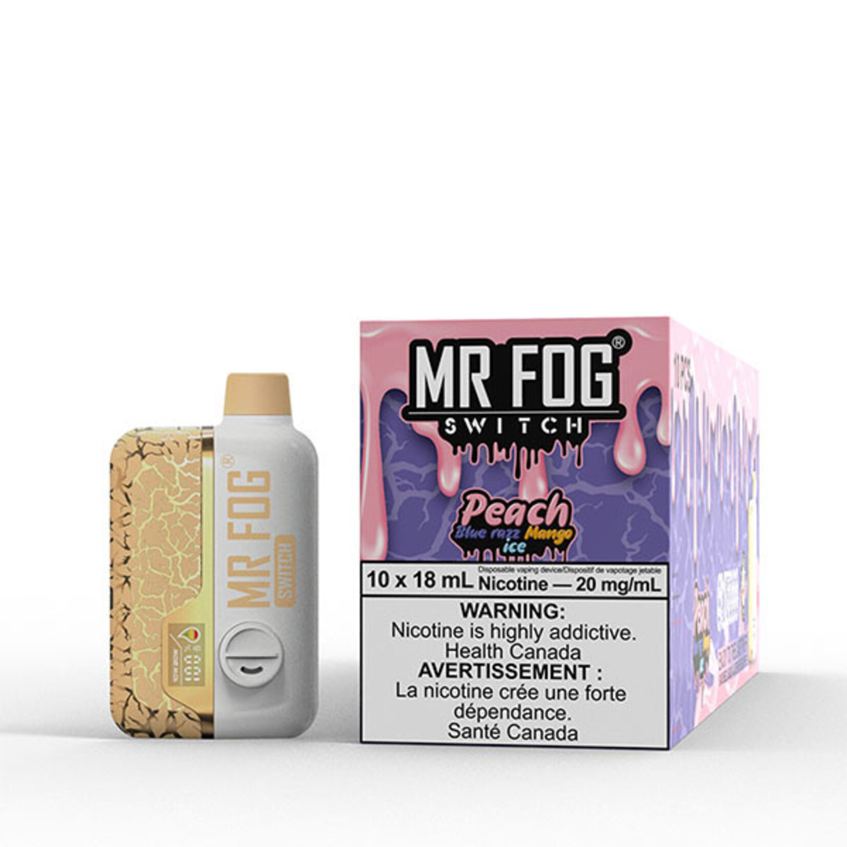 MR FOG SWP04 - MR FOG SWITCH SW15000 Peach Blue Razz Mango Ice