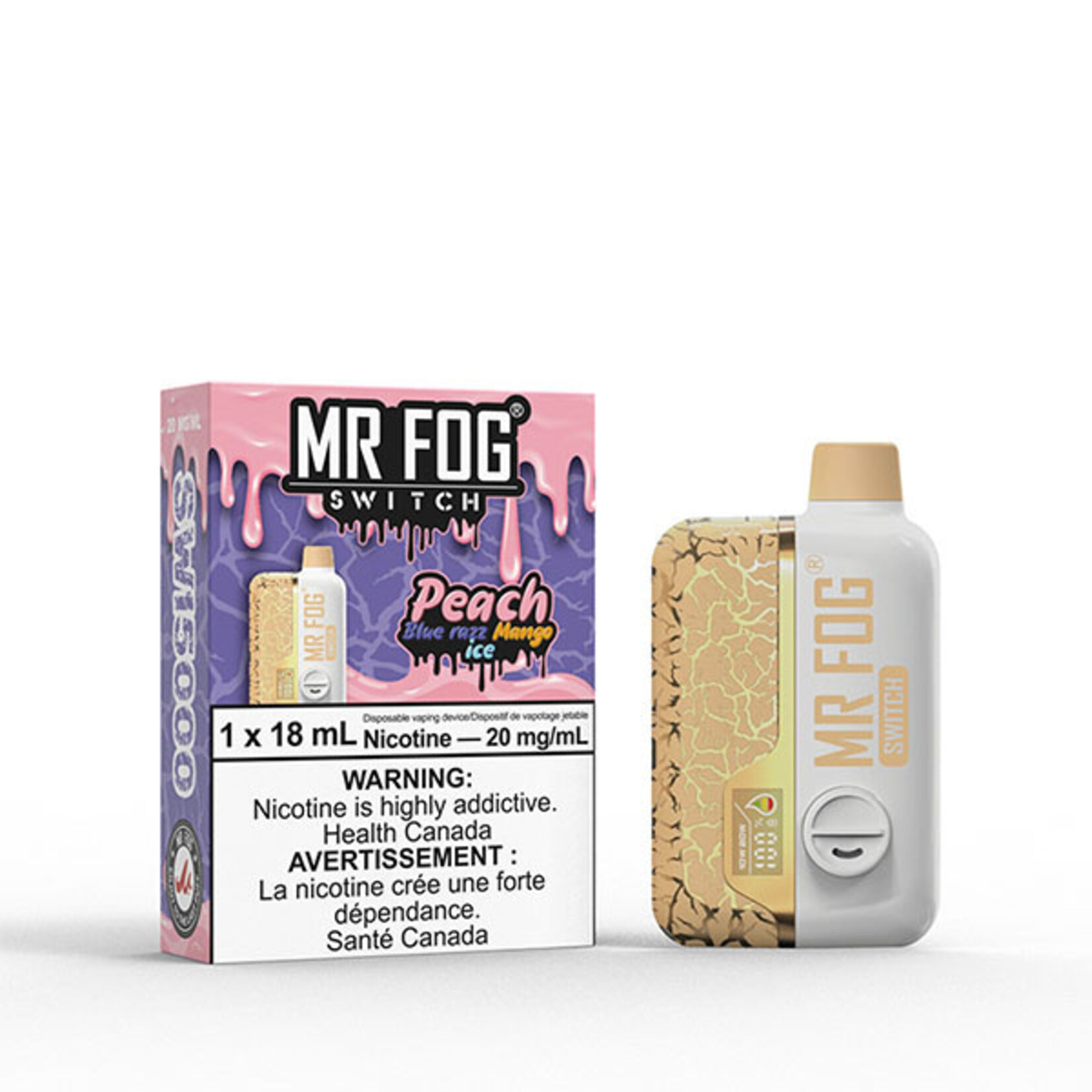 MR FOG SWP04 - MR FOG SWITCH SW15000 Peach Blue Razz Mango Ice