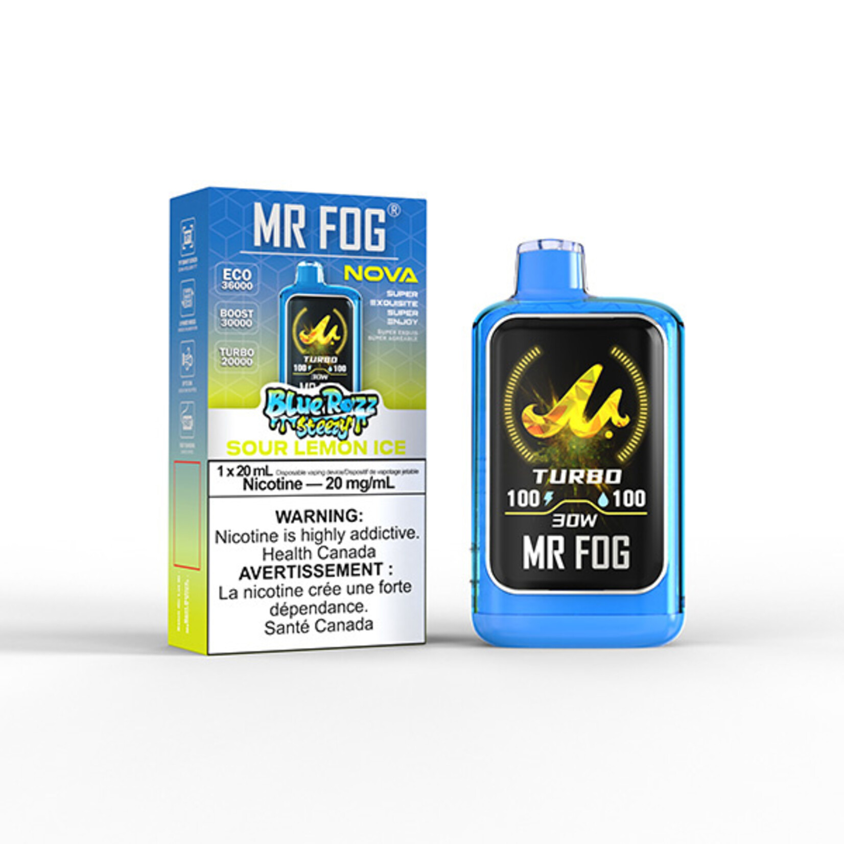 MR FOG NV01 - MR FOG NOVA Blue Razz Steezy Sour Lemon Ice