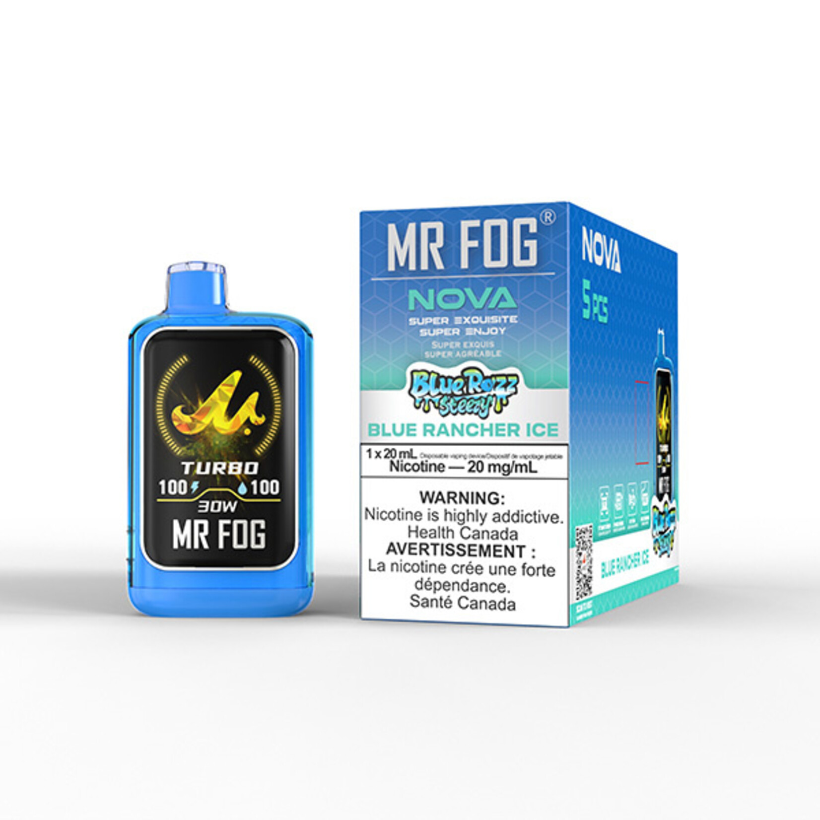 MR FOG NV04 - MR FOG NOVA Blue Razz Steezy Blue Rancher Ice