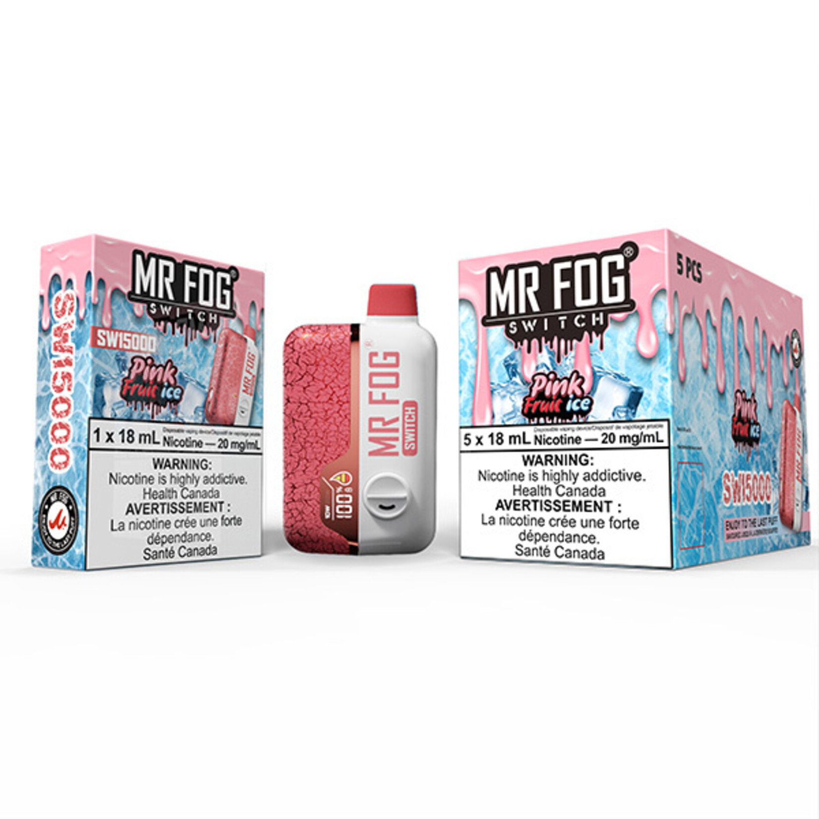 MR FOG SWP25 - MR FOG SWITCH SW15000 Pink Fruit Ice