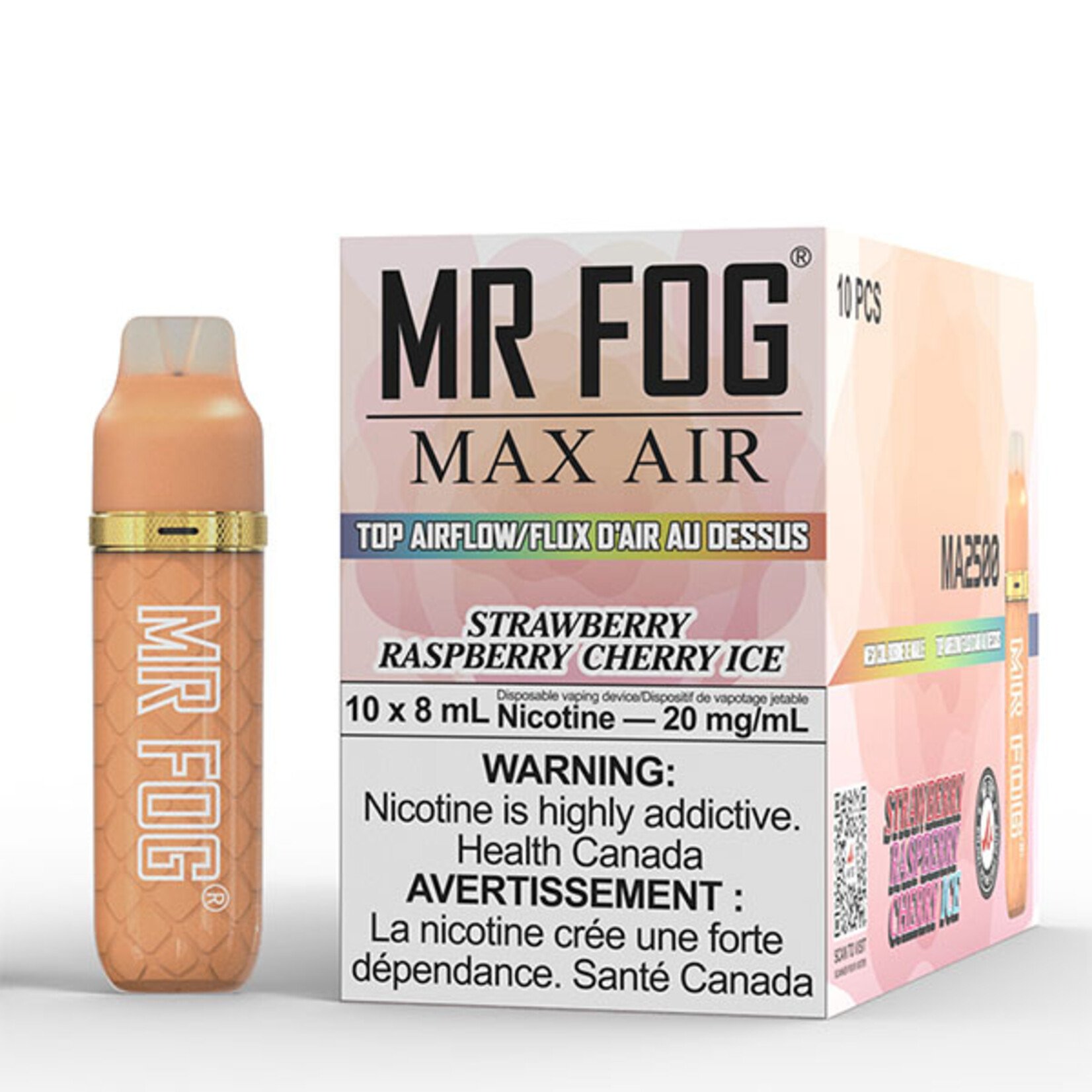 MR FOG MFA03 - MR FOG MAX AIR 2500 PUFFS - Strawberry Raspberry Cherry Ice