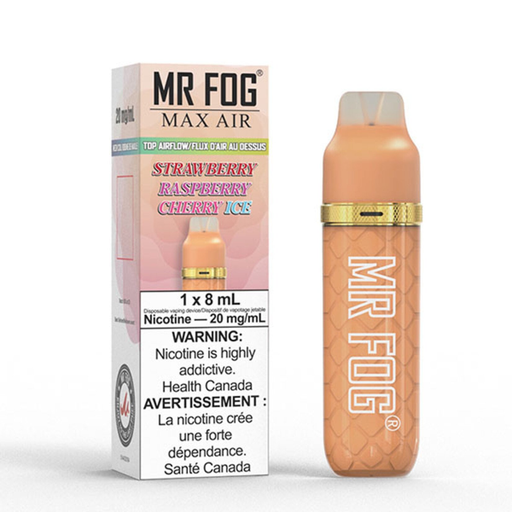 MR FOG MFA03 - MR FOG MAX AIR 2500 PUFFS - Strawberry Raspberry Cherry Ice