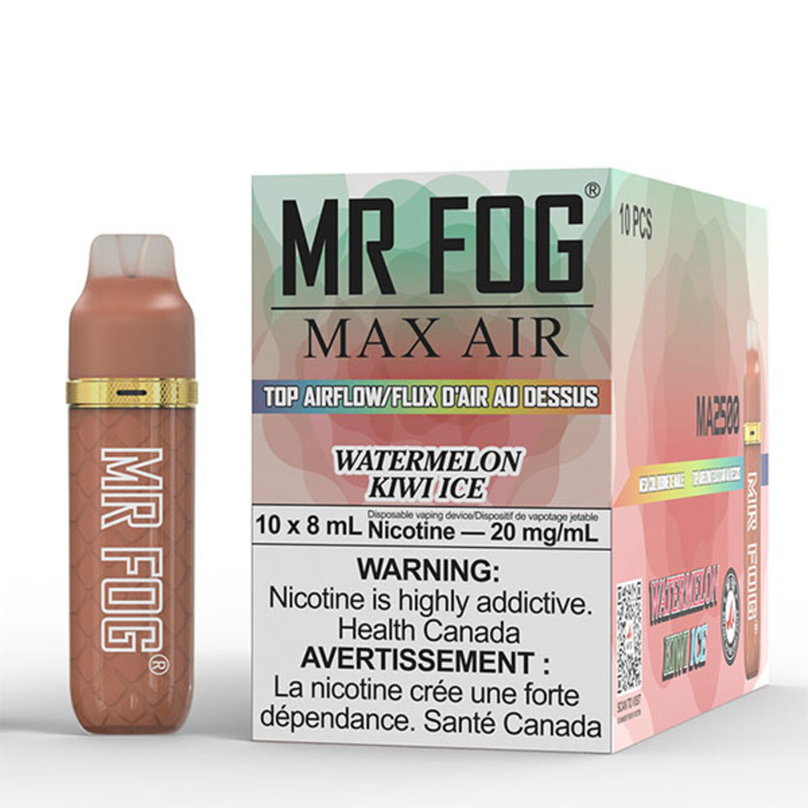 MR FOG MFA06 - MR FOG MAX AIR 2500 PUFFS - Watermelon Kiwi Ice