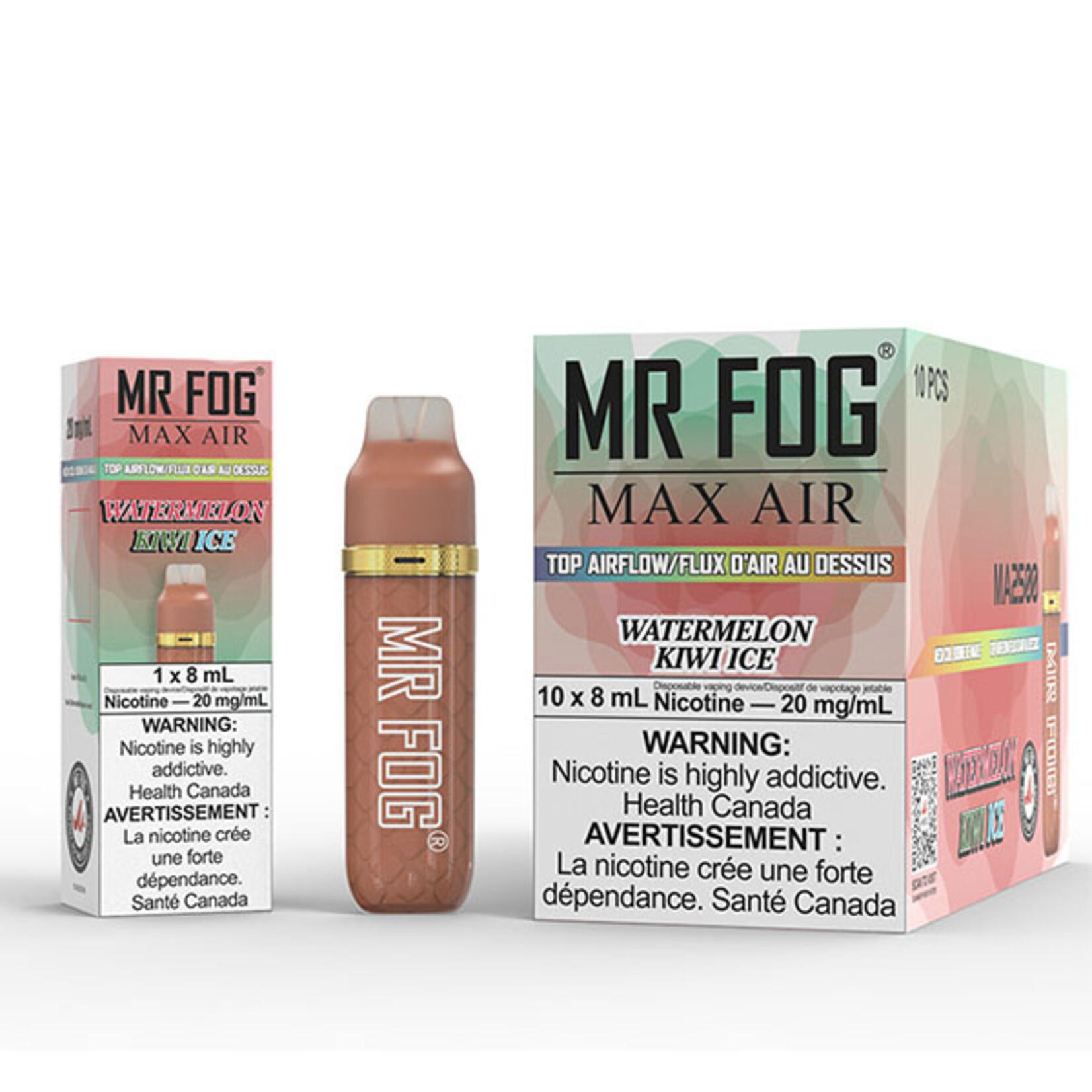 MR FOG MFA06 - MR FOG MAX AIR 2500 PUFFS - Watermelon Kiwi Ice