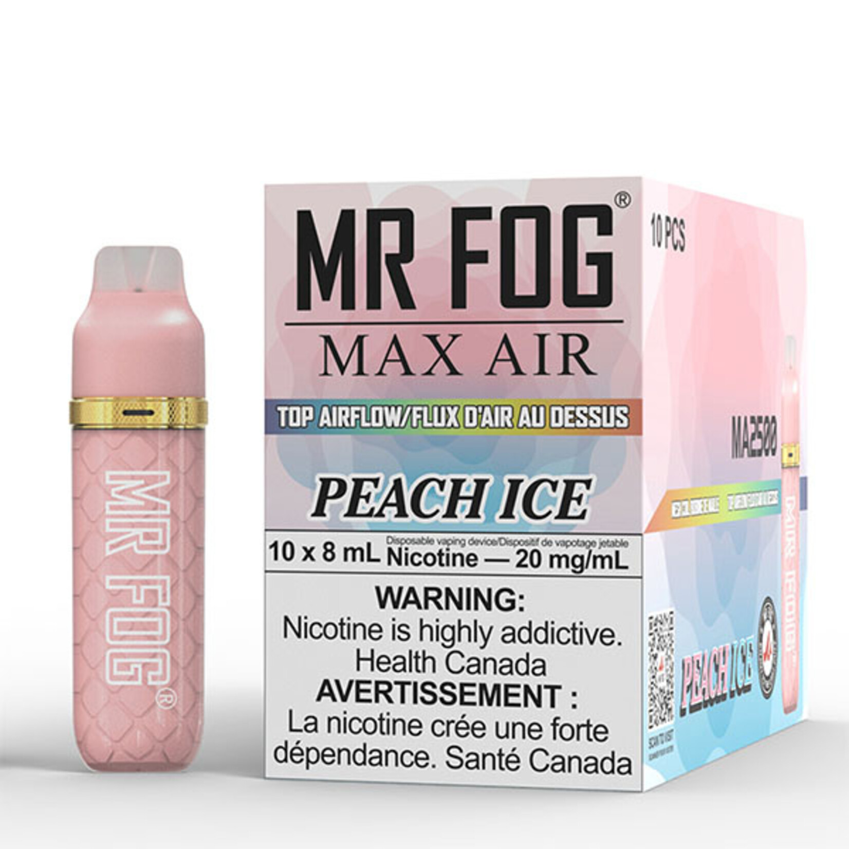 MR FOG MFA08 - MR FOG MAX AIR2500 PUFFS - Peach Ice
