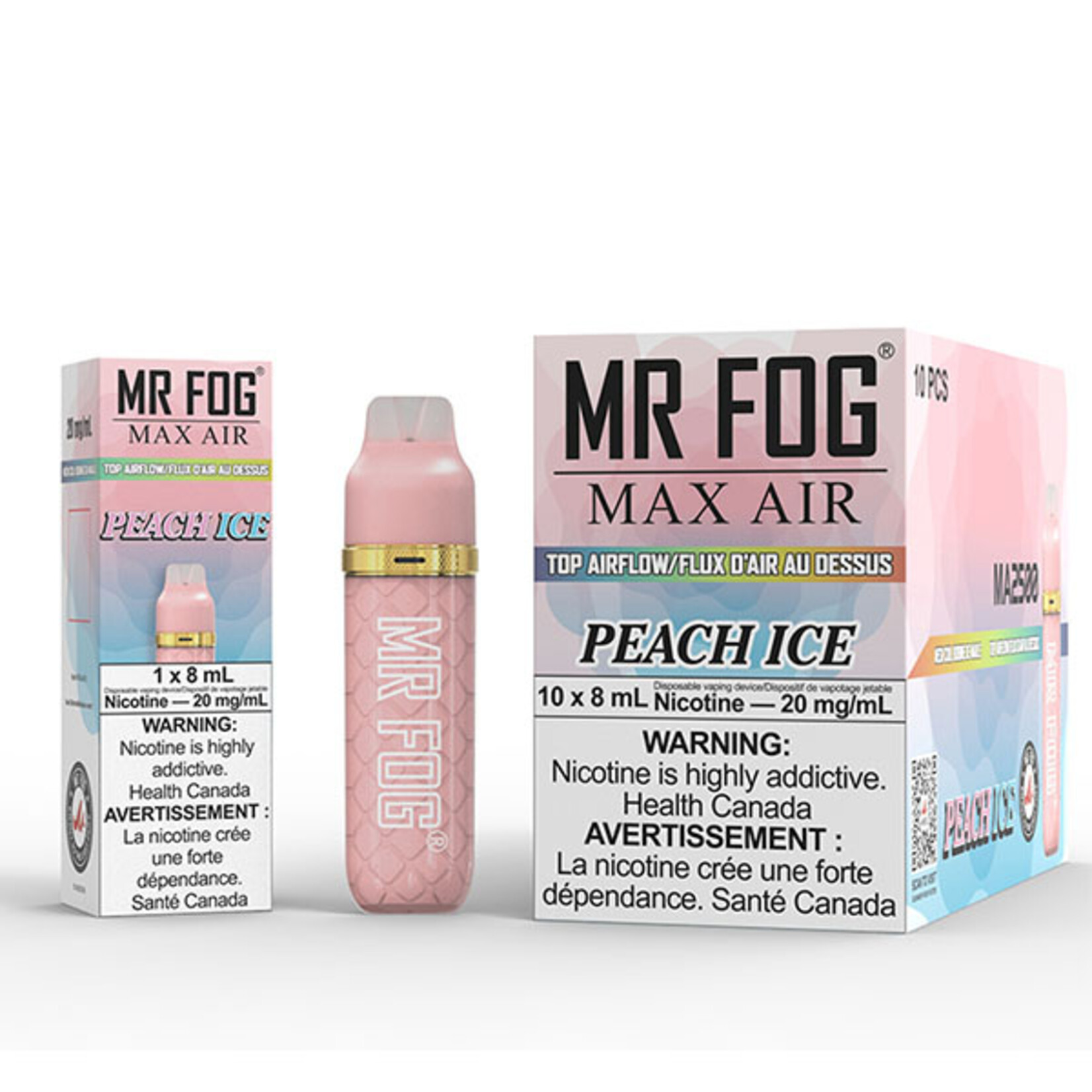 MR FOG MFA08 - MR FOG MAX AIR2500 PUFFS - Peach Ice