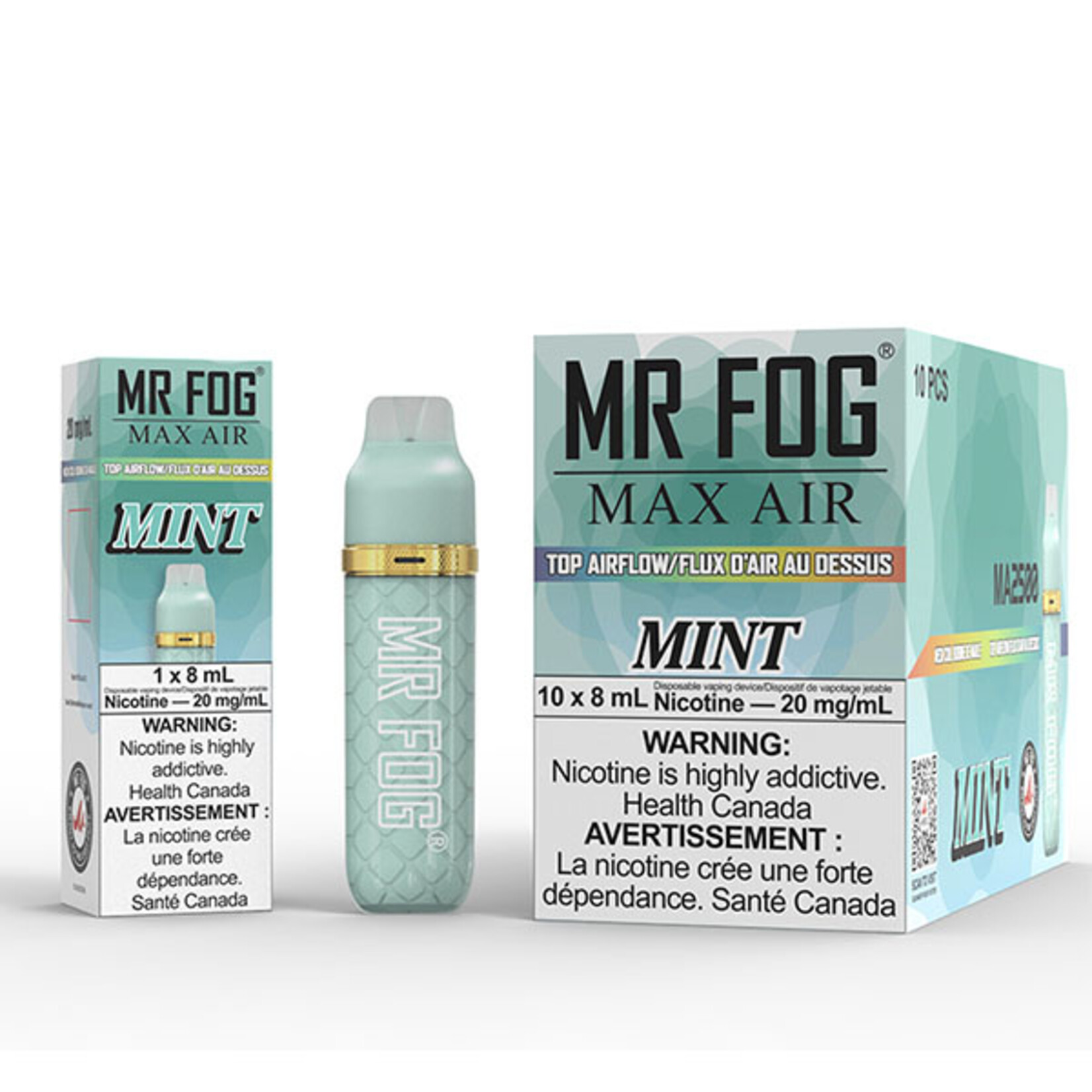 MR FOG MFA09 - MR FOG MAX AIR 2500 PUFFS - Mint
