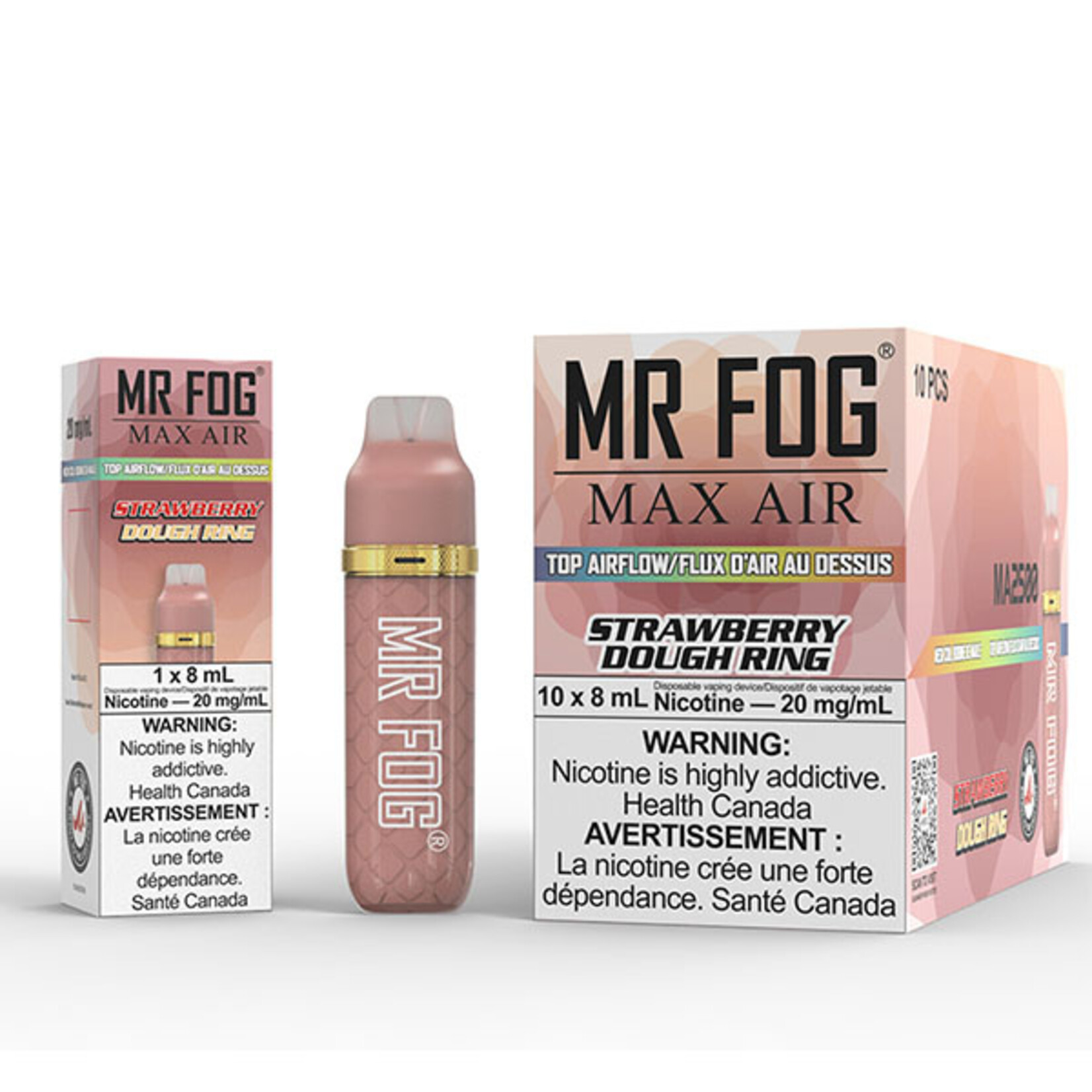 MR FOG MFA17 - MR FOG MAX AIR 2500 PUFFS - Strawberry Dough Ring