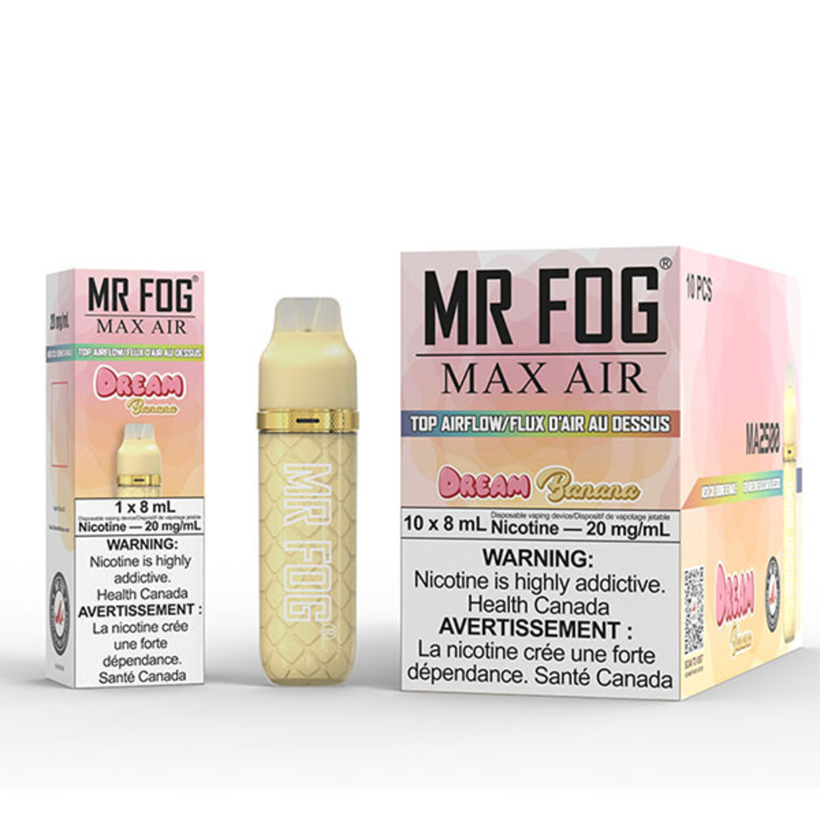 MR FOG MFA29 - MR FOG MAX AIR 2500 PUFFS - Banana Dream