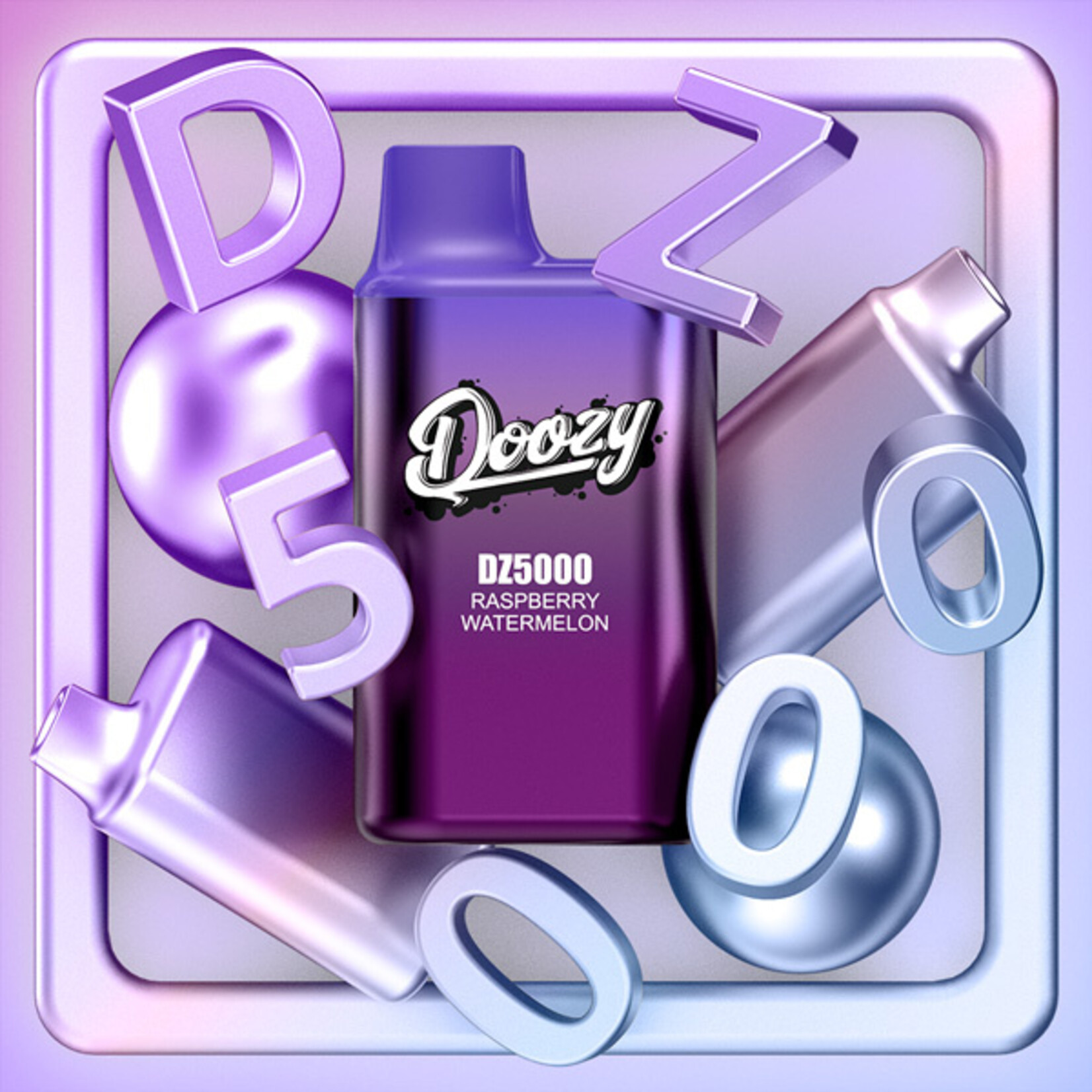 DOOZY DZ5K12 - DOOZY DZ5000 5000 PUFFS Raspberry Watermelon