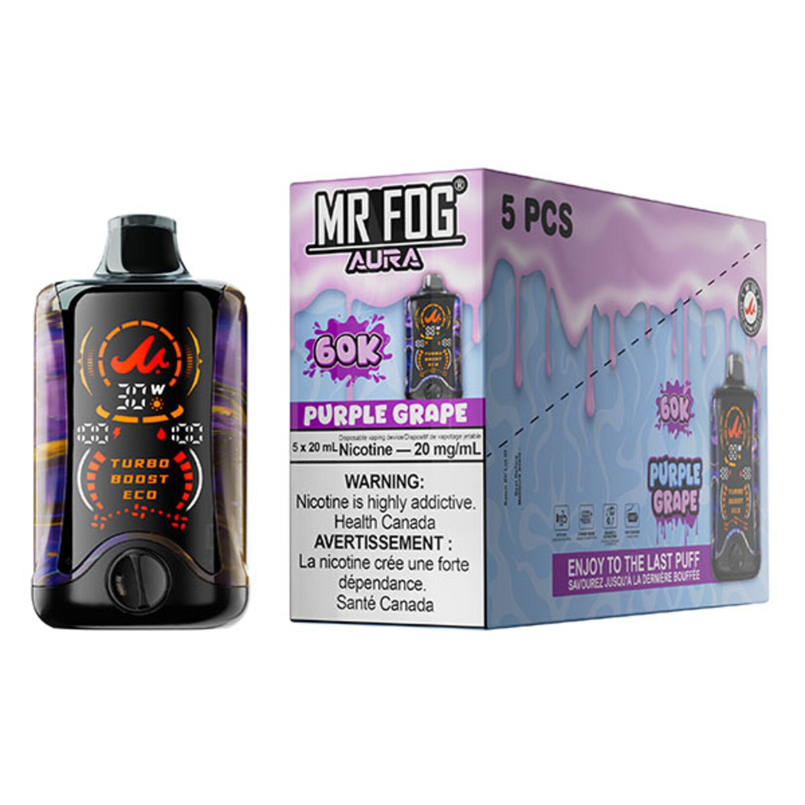 MR FOG AU01 - MR FOG AURA 60K Purple Grape