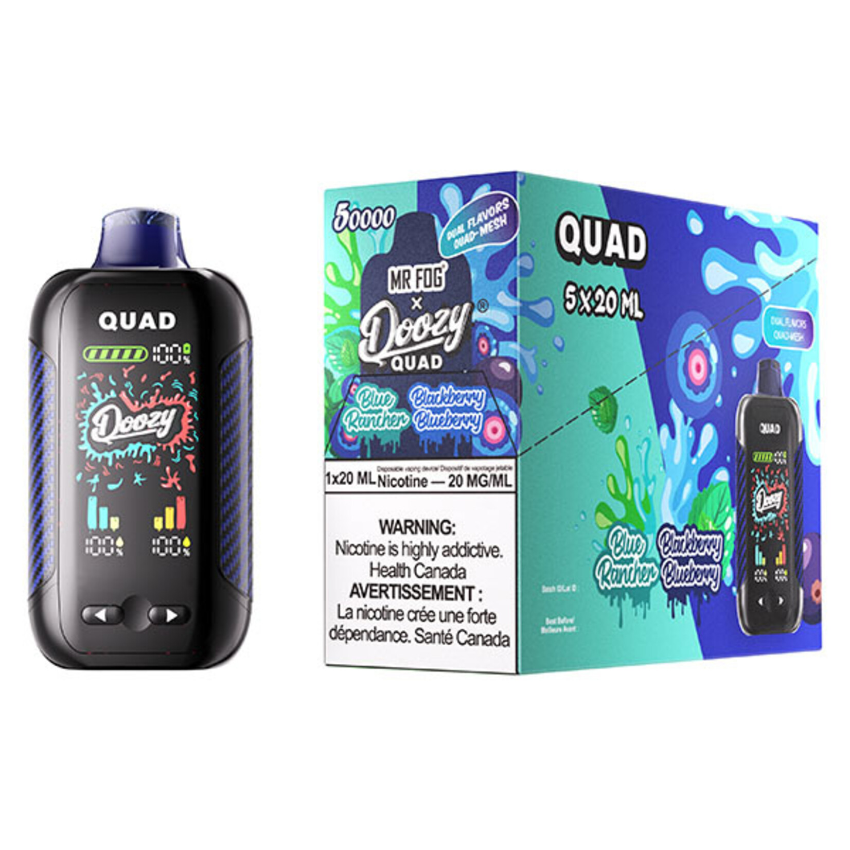 DOOZY QU16 - DOOZY QUAD Blue Rancher & Blackberry Blueberry