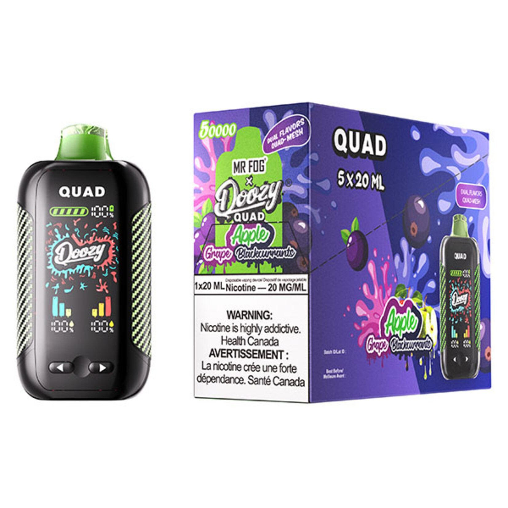 DOOZY QU15 - DOOZY QUAD Apple Grape & Apple Blackcurrants