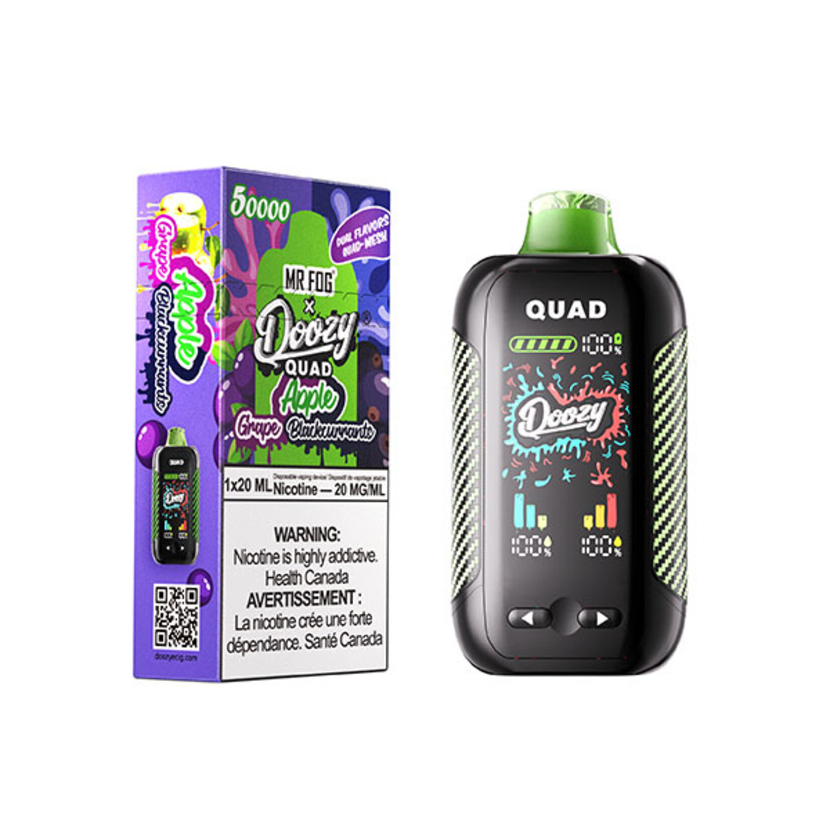 DOOZY QU15 - DOOZY QUAD Apple Grape & Apple Blackcurrants