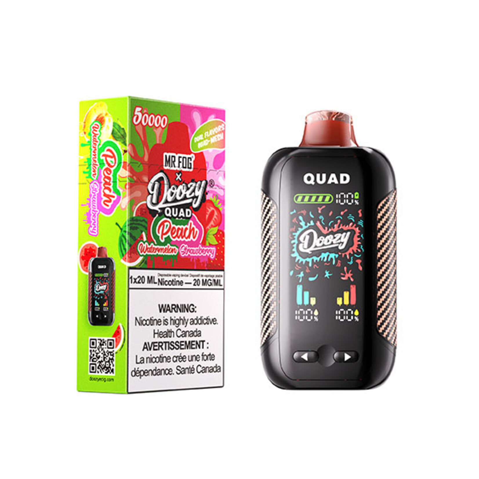 DOOZY QU14 - DOOZY QUAD Peach Watermelon & Peach Strawberry
